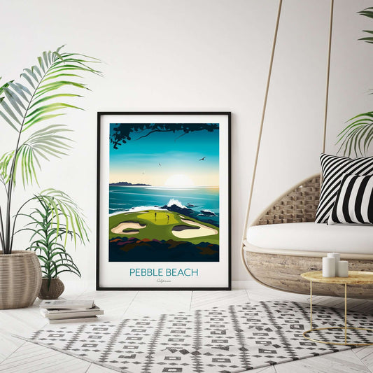 Pebble Beach Golf Print