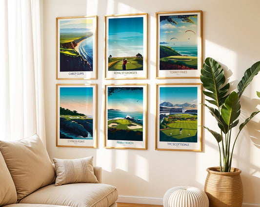 Famous Golf Course Prints – Iconic Golf Wall Art for Your Home