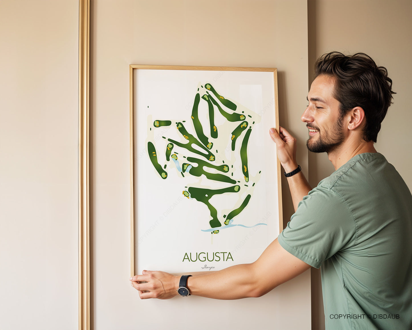 The Masters Course Map – Augusta National Golf Club