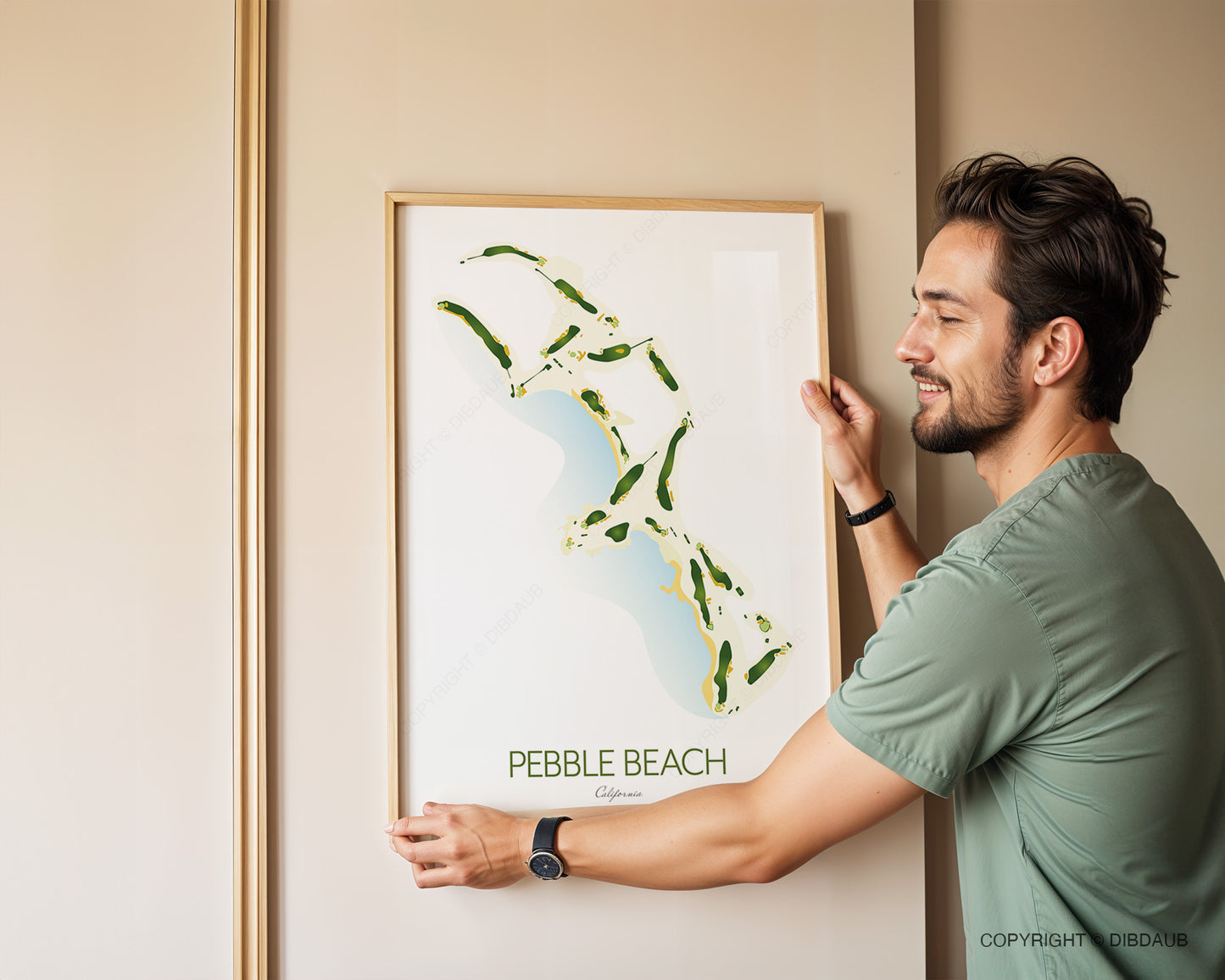 Pebble Beach Golf Course Map