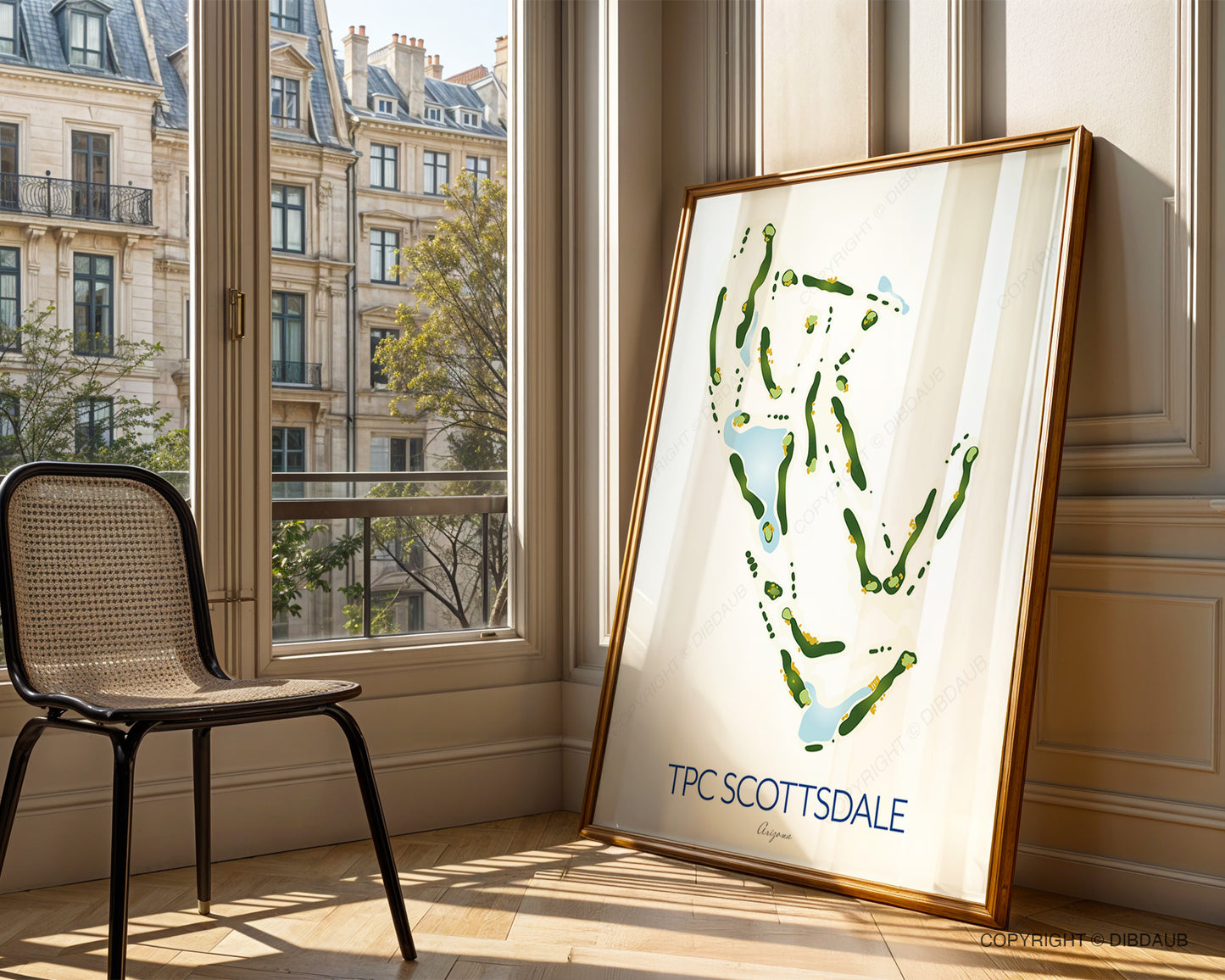 TPC Scottsdale Golf Course Map Print