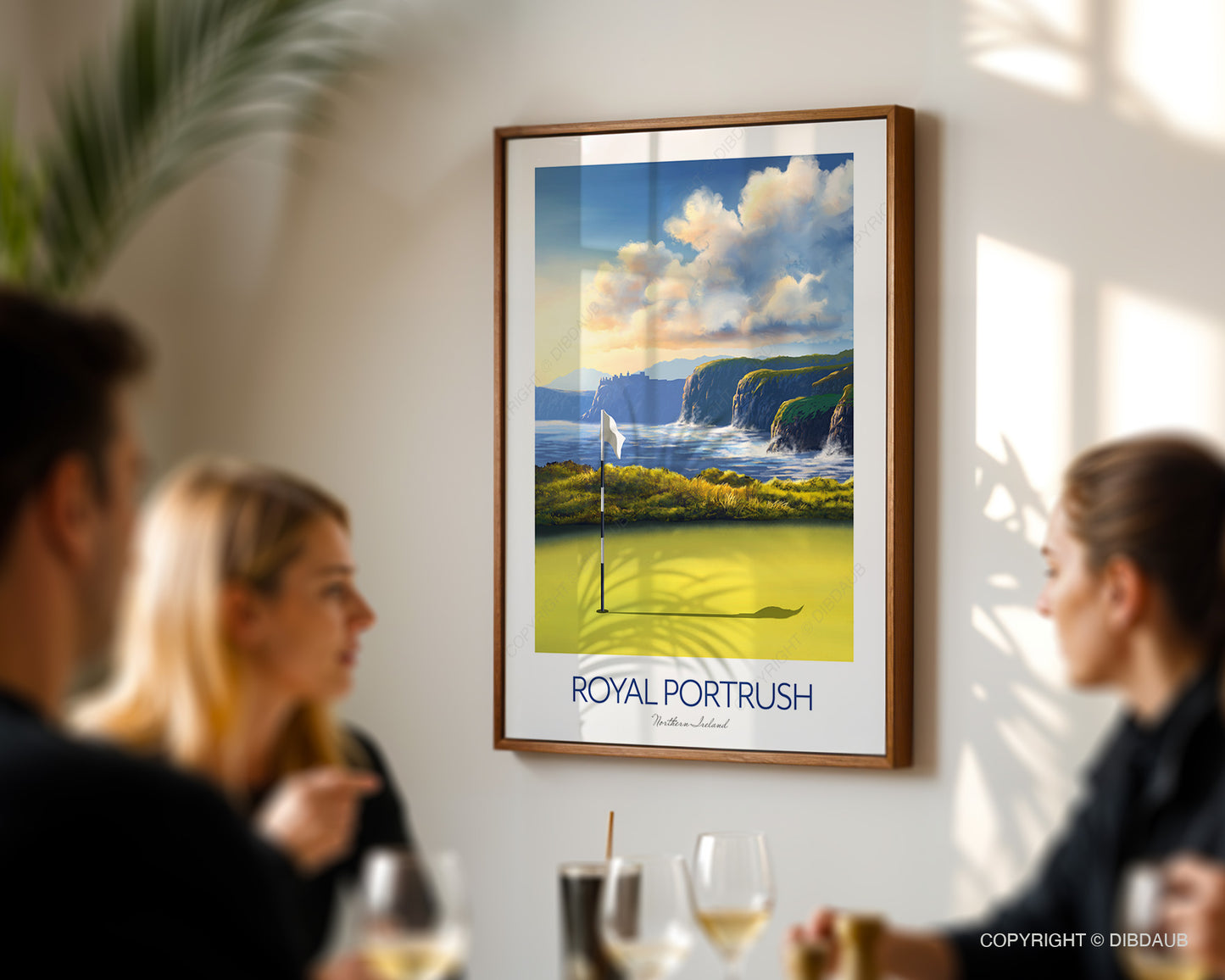 Royal Portrush Golf Course Print - 153rd Golf Open Tournament Poster, Northern Ireland