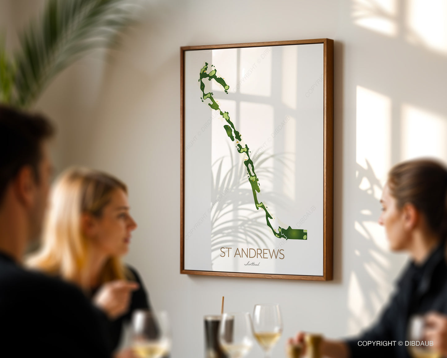St Andrews Old Course Golf Map