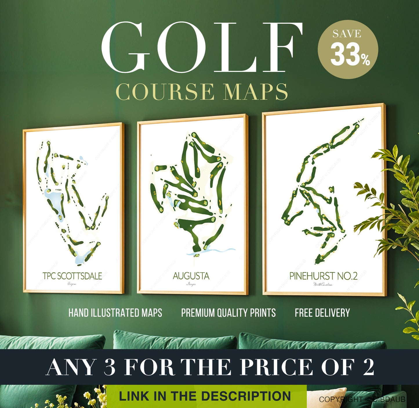The Masters Course Map – Augusta National Golf Club