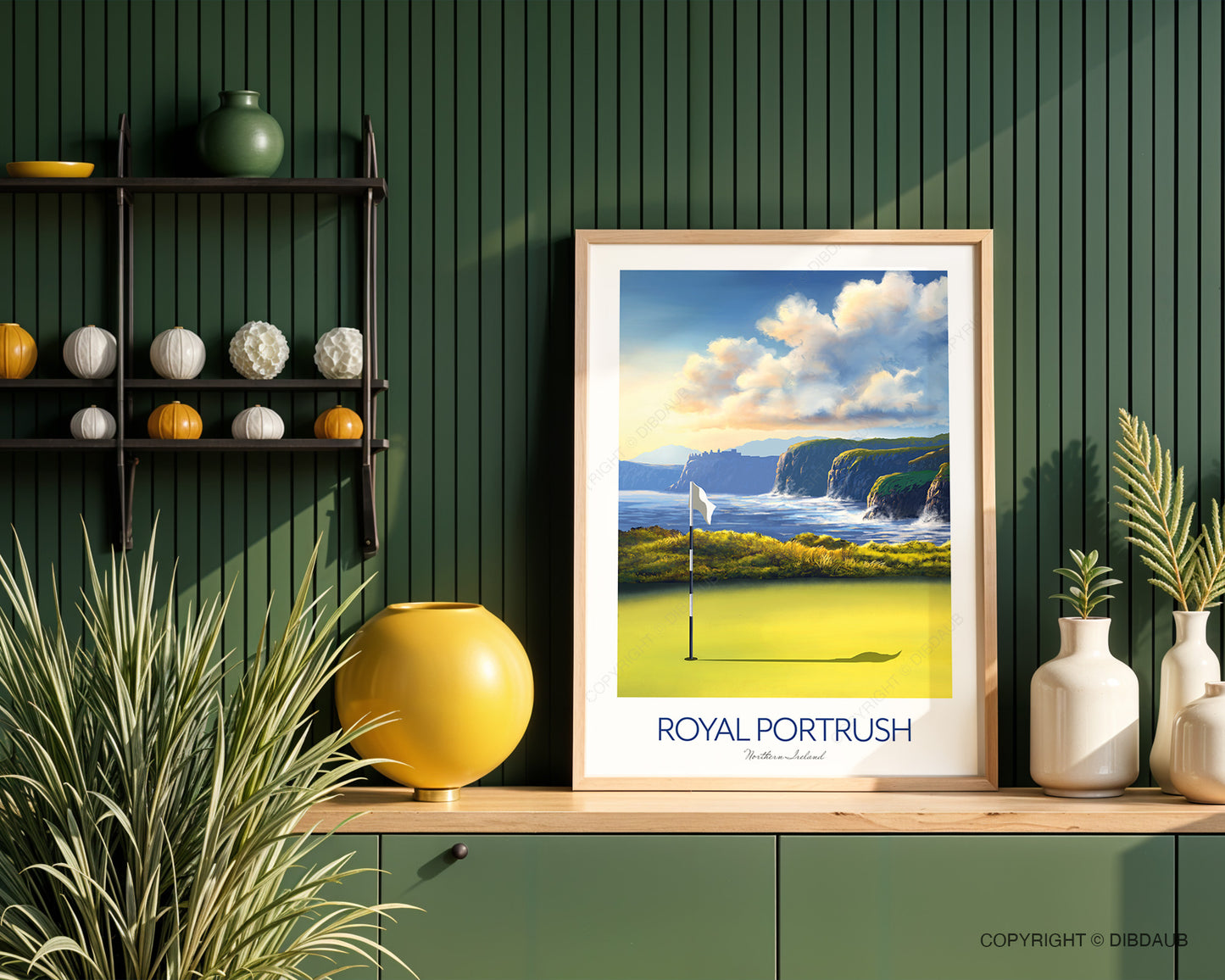 Royal Portrush Golf Course Print - 153rd Golf Open Tournament Poster, Northern Ireland