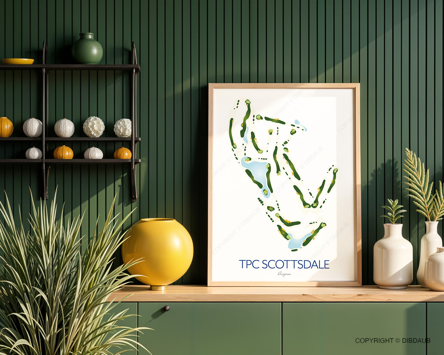 TPC Scottsdale Golf Course Map Print