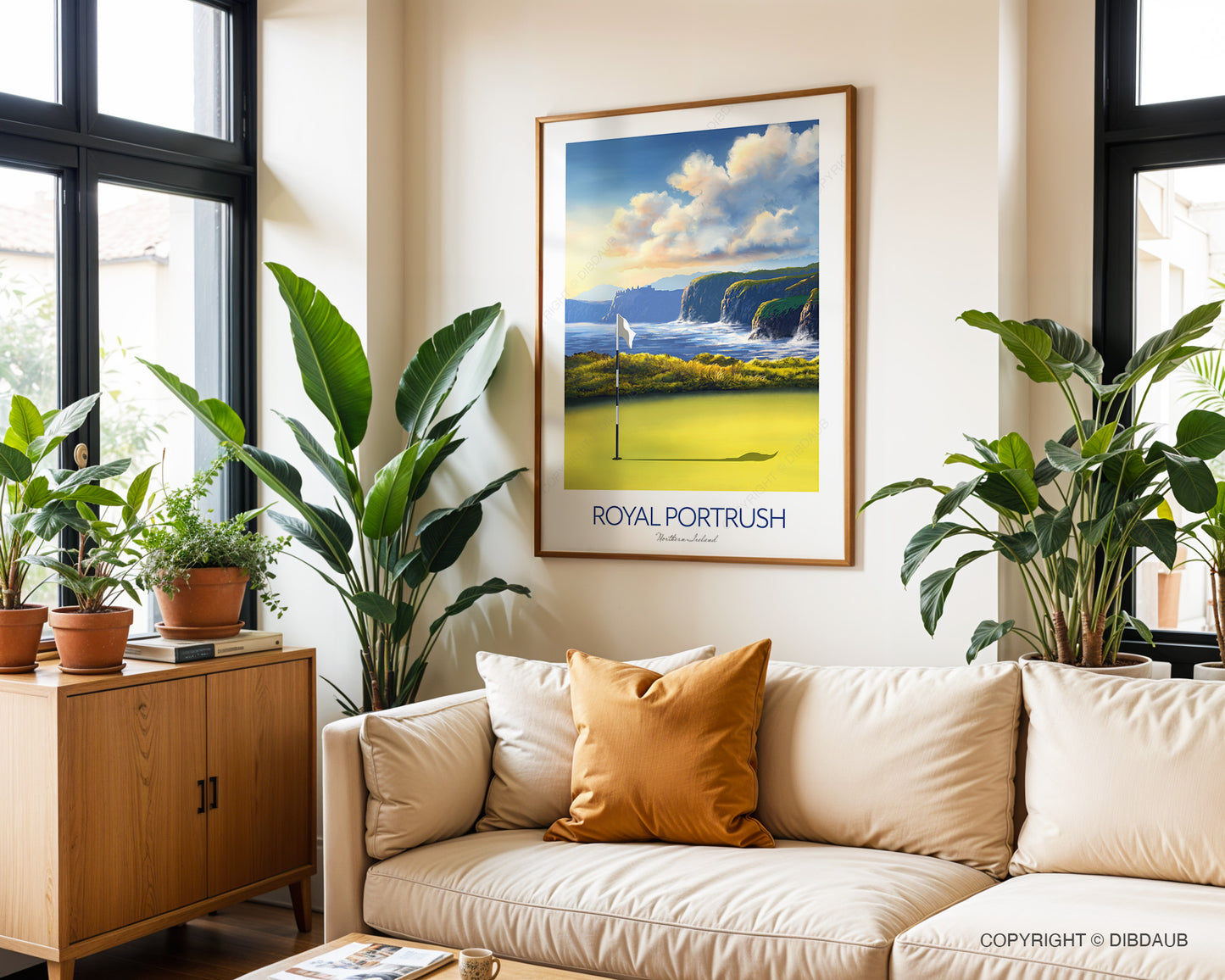 Royal Portrush Golf Course Print - 153rd Golf Open Tournament Poster, Northern Ireland