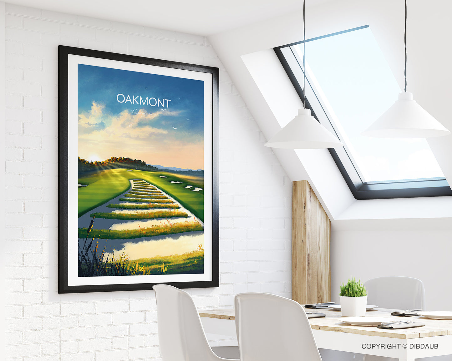 Oakmont Golf Poster