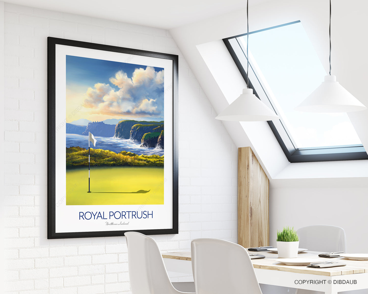 Royal Portrush Golf Course Print - 153rd Golf Open Tournament Poster, Northern Ireland