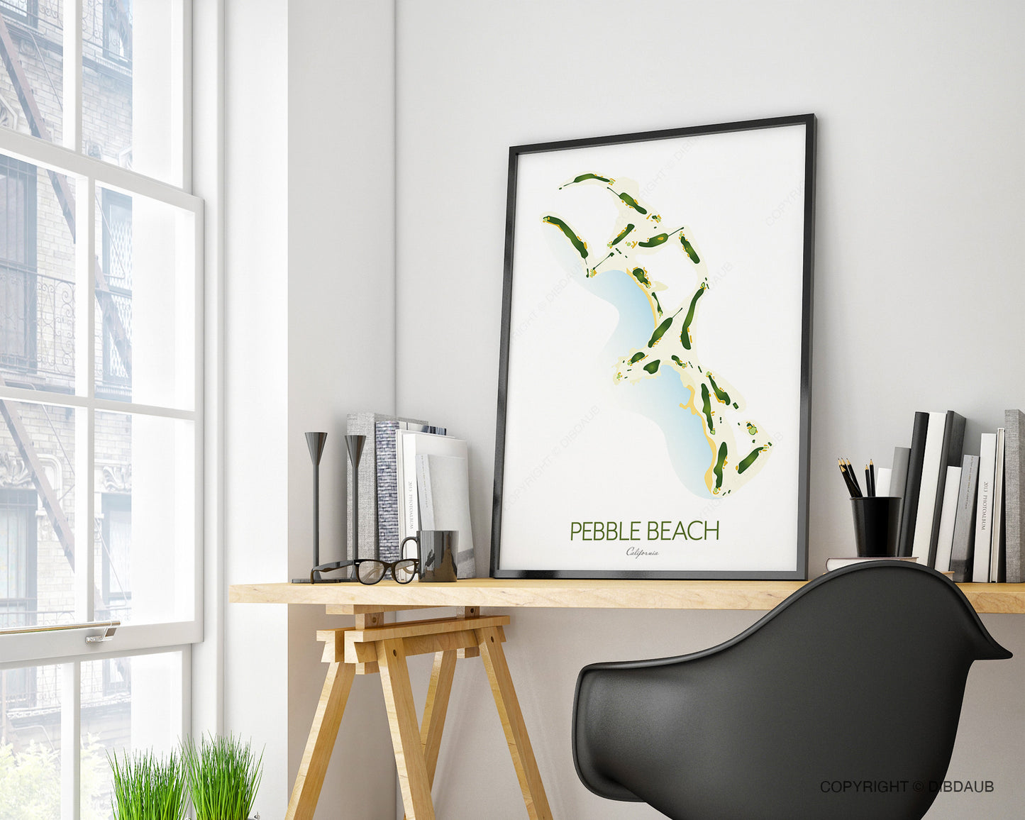Pebble Beach Golf Course Map
