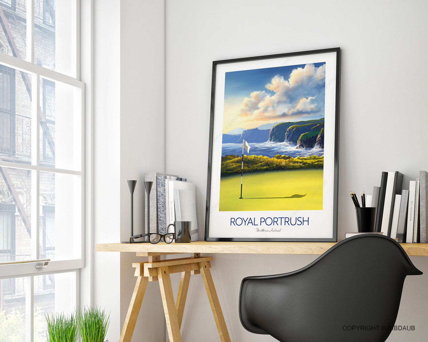 Royal Portrush Golf Course Print - 153rd Golf Open Tournament Poster, Northern Ireland