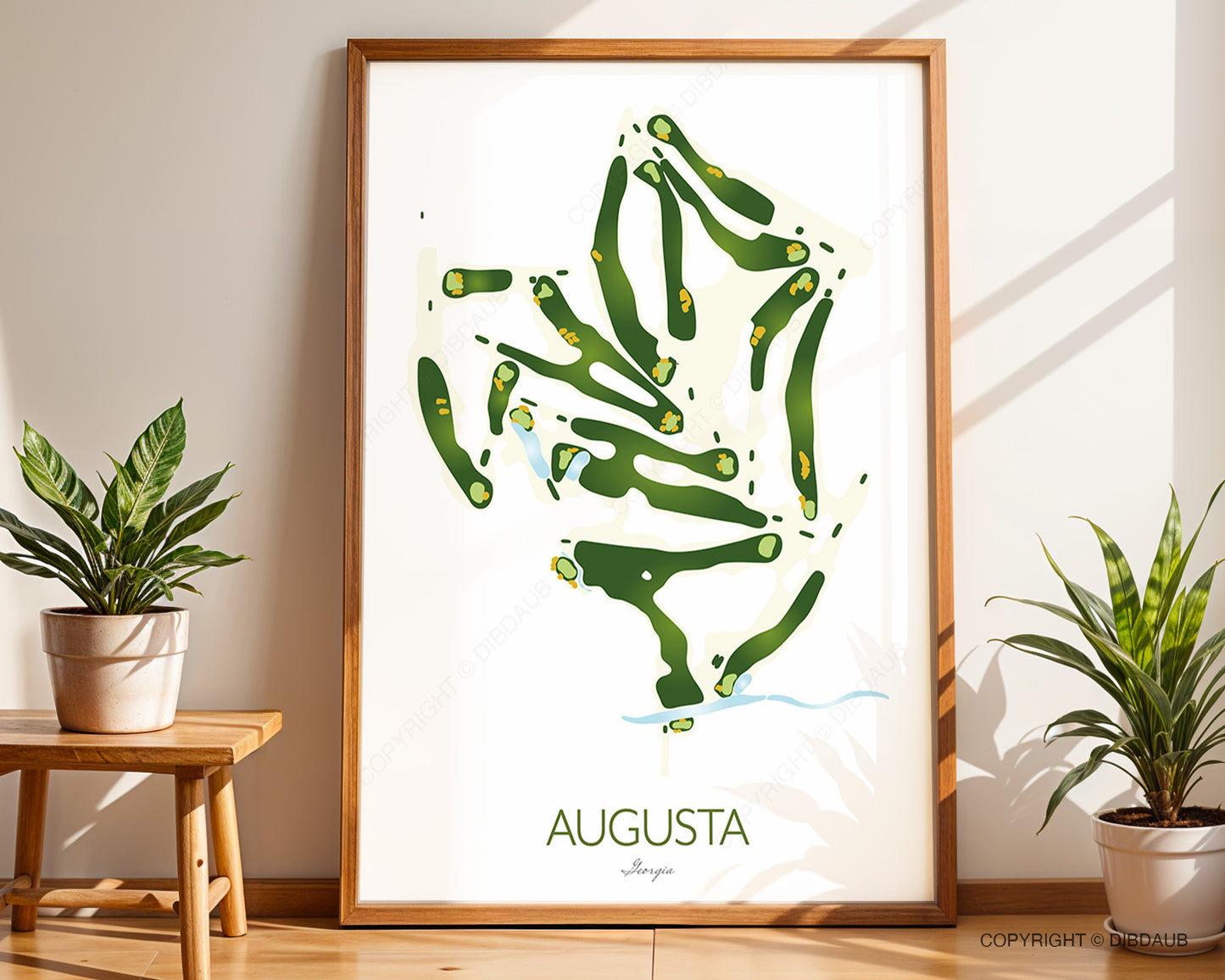 The Masters Course Map – Augusta National Golf Club