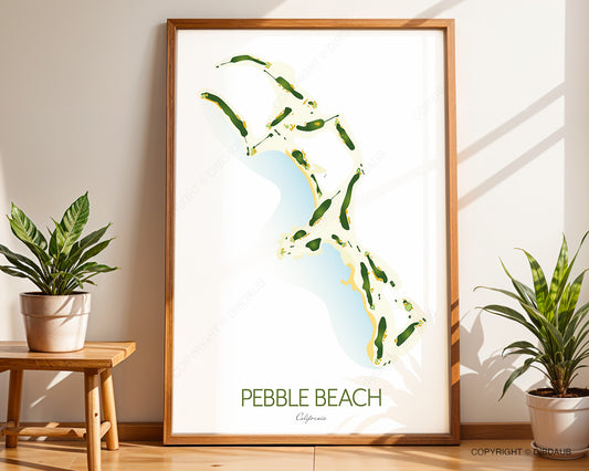 Pebble Beach Golf Course Map