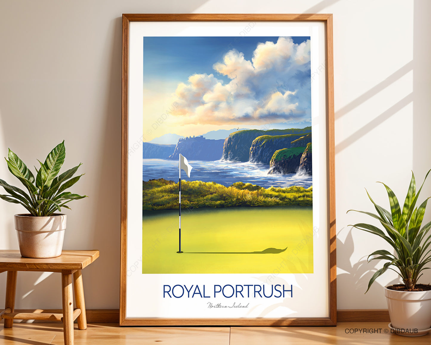 Royal Portrush Golf Course Print - 153rd Golf Open Tournament Poster, Northern Ireland