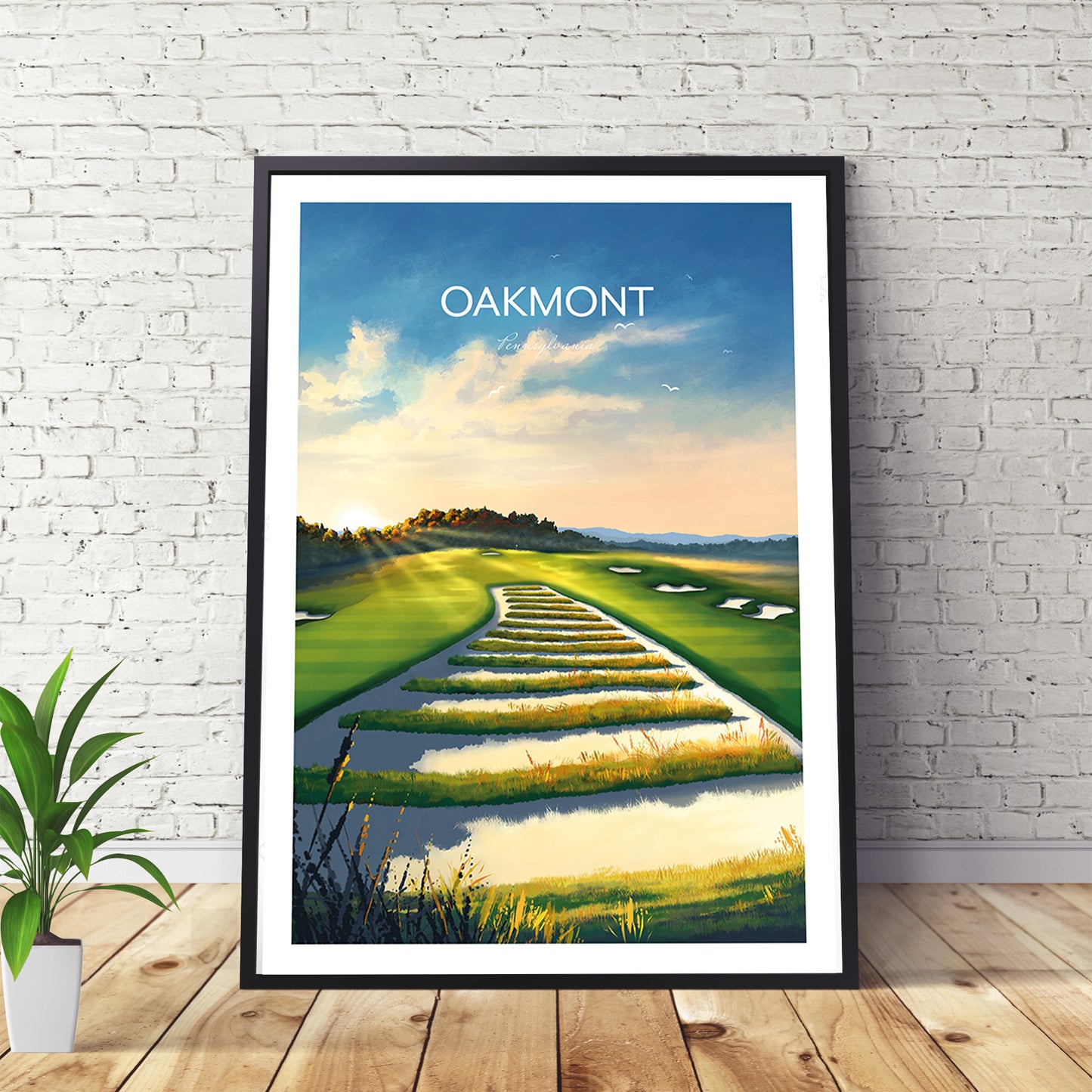 Oakmont Golf Poster