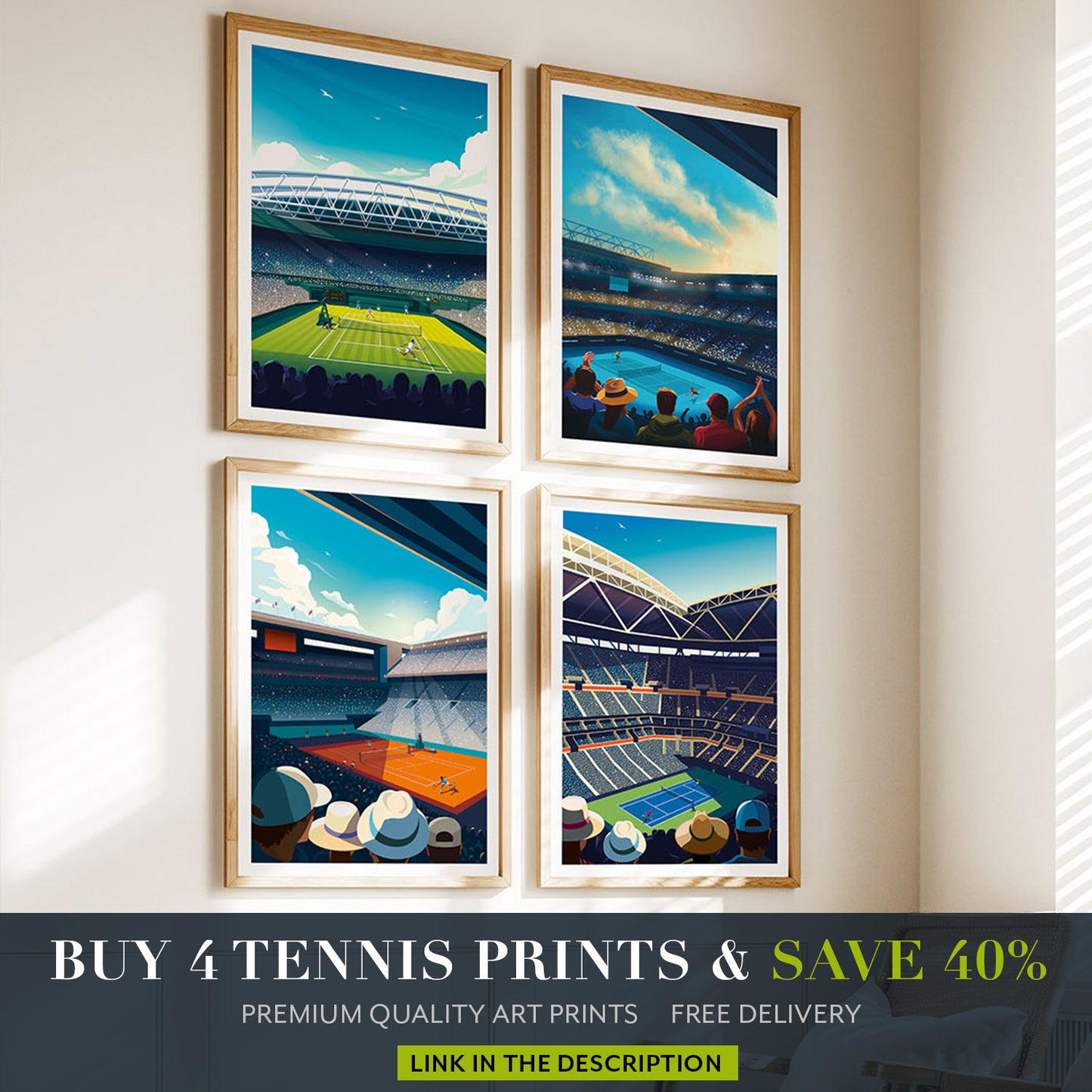 Tennis Poster - French Open