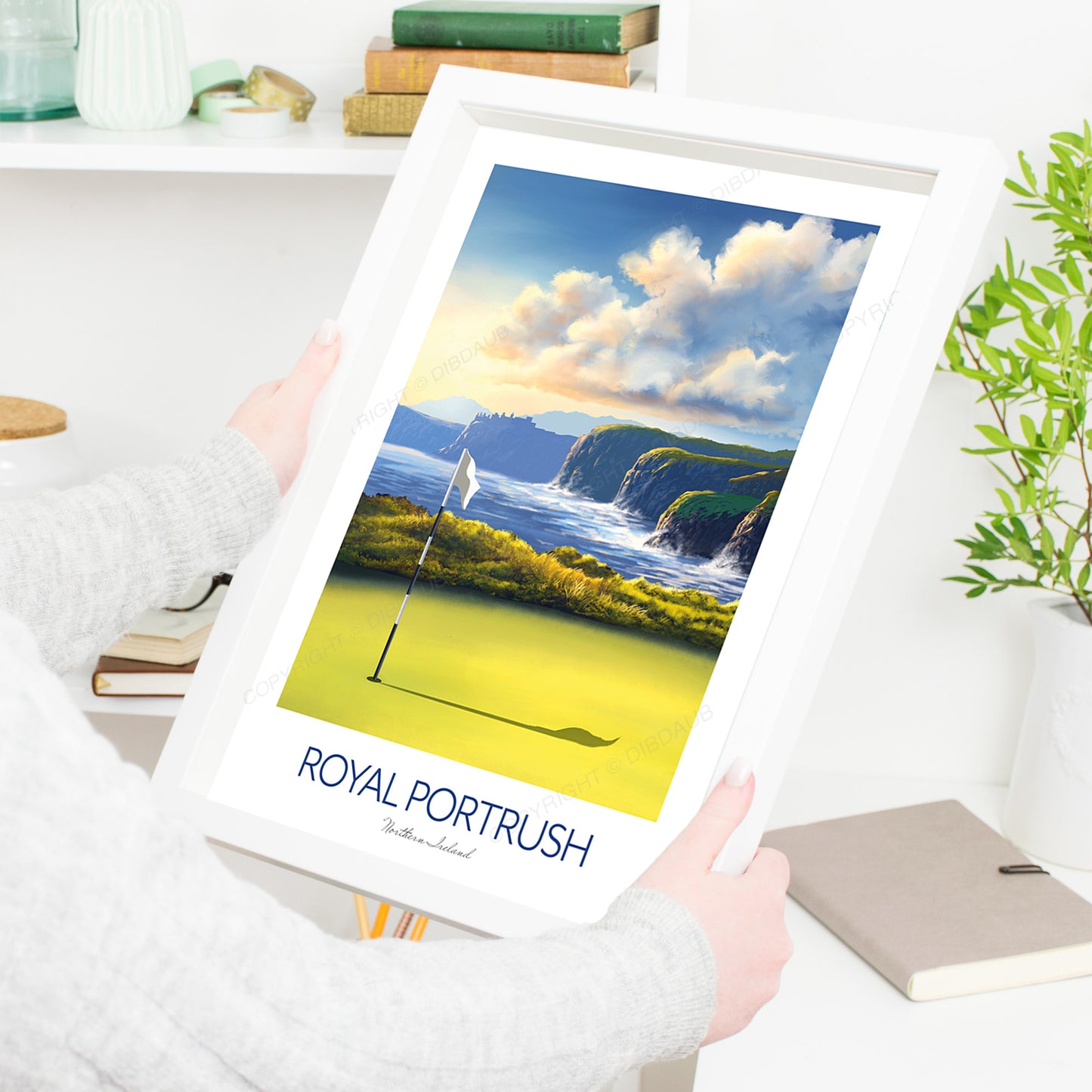 Royal Portrush Golf Course Print - 153rd Golf Open Tournament Poster, Northern Ireland