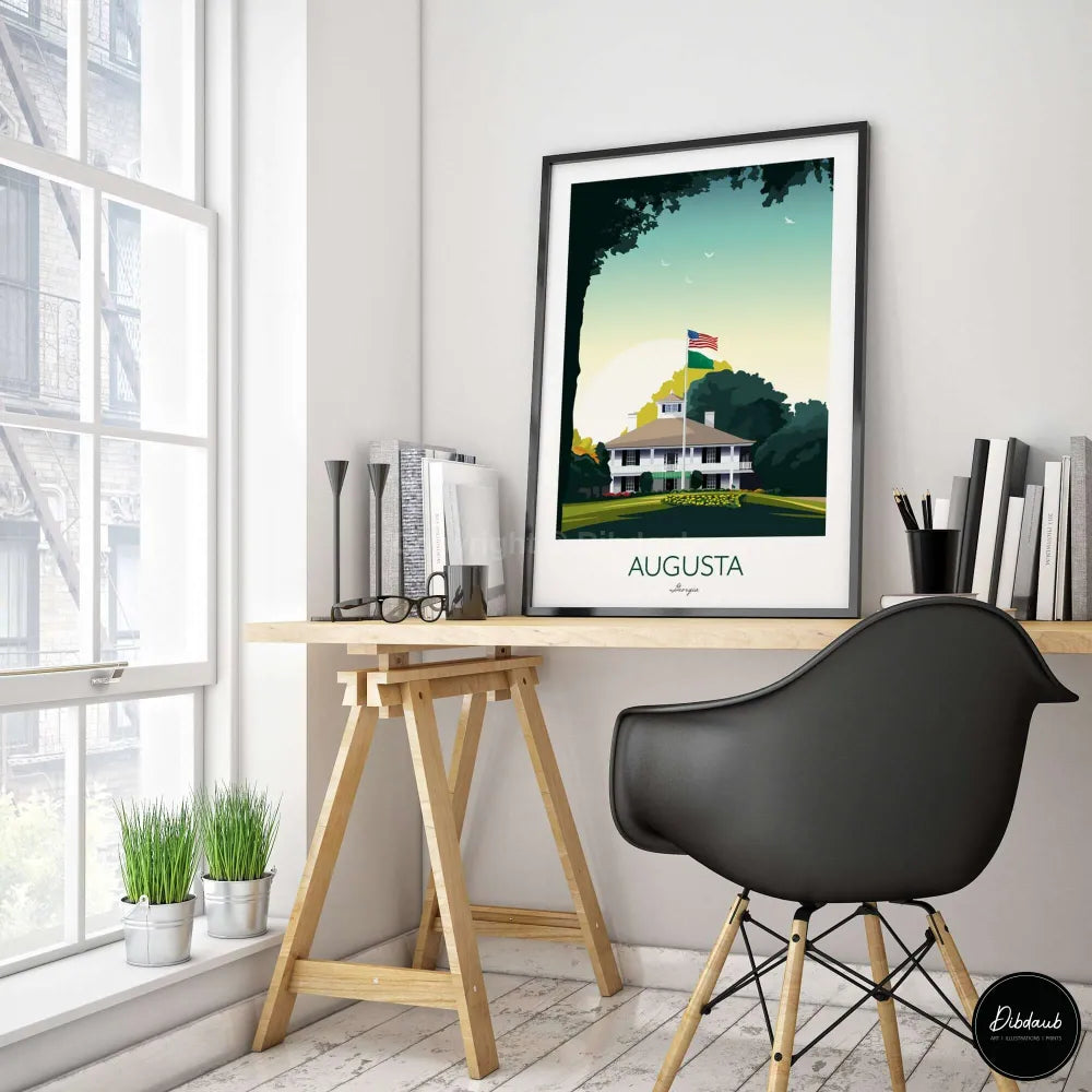 Home Office Golf Print Augusta