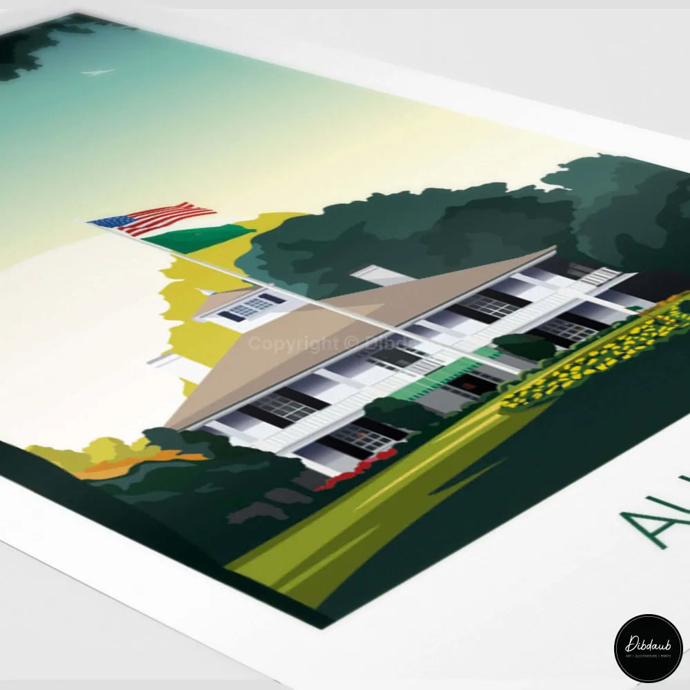 Augusta Golf Print Wall Art