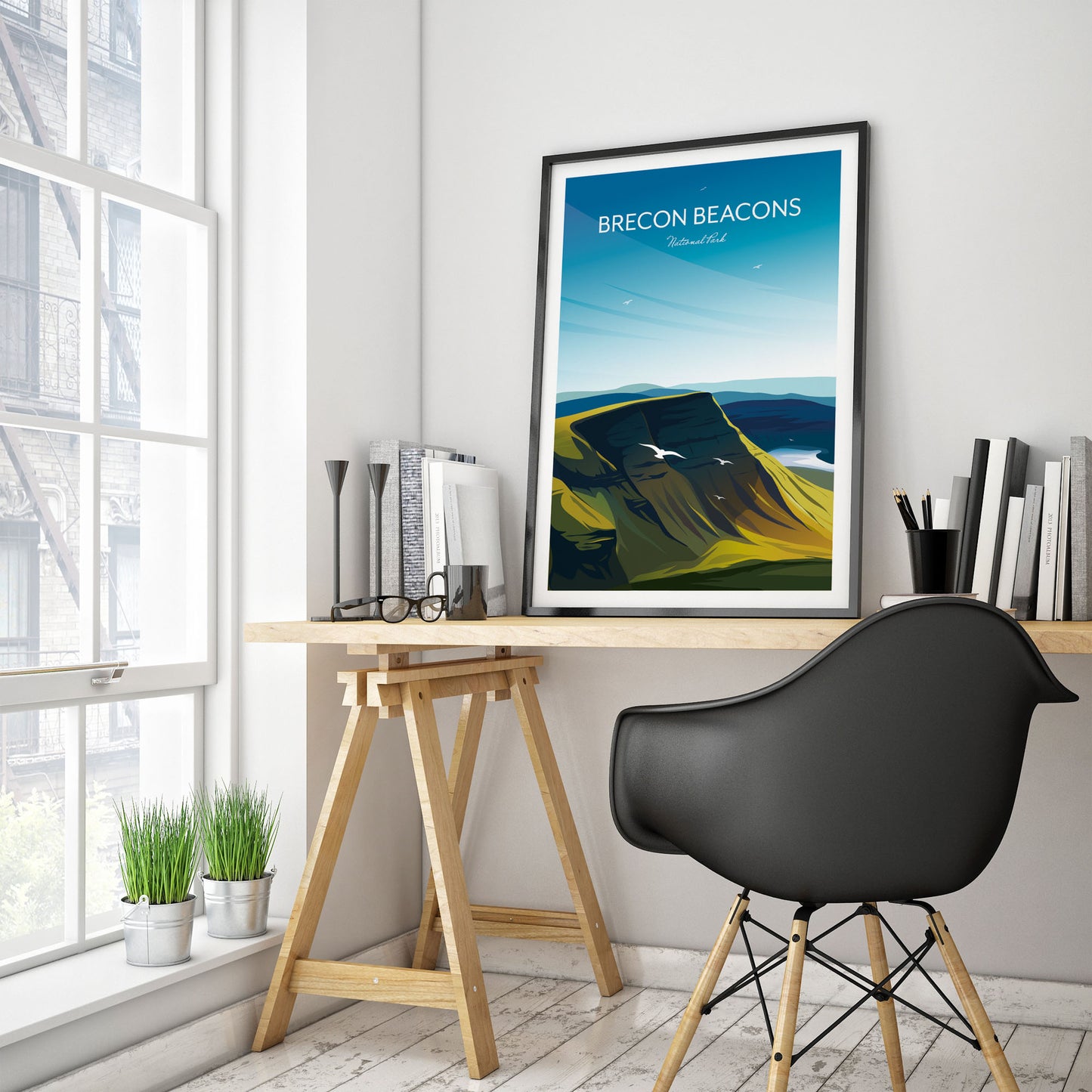 Home Office Print of Wales - Brecon Beacons National Park