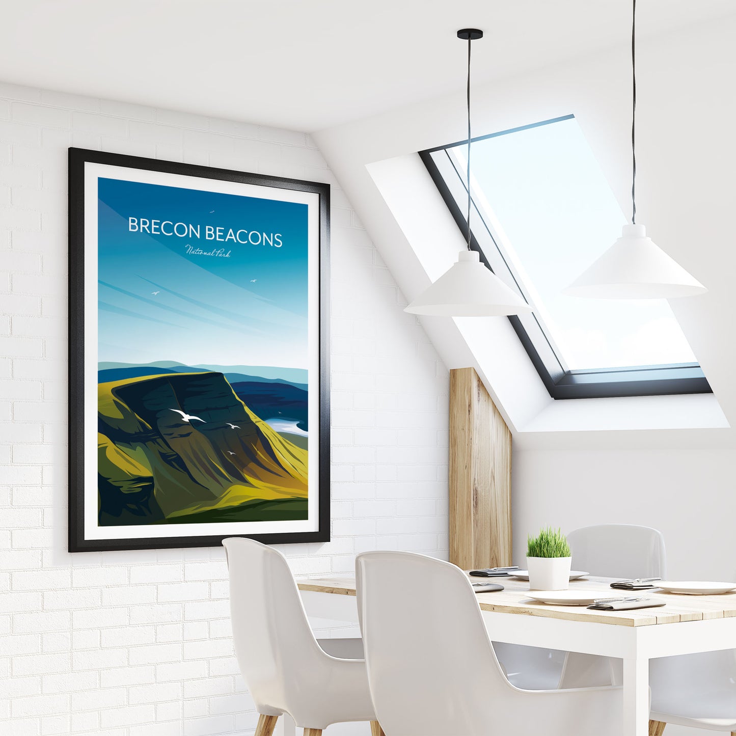 Brecon Beacons Art Print - Wales National Park