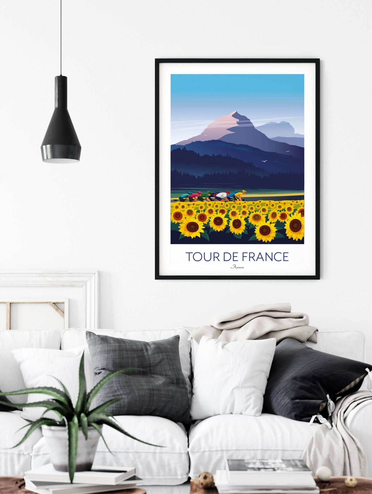Tour De France print, cycling poster.
