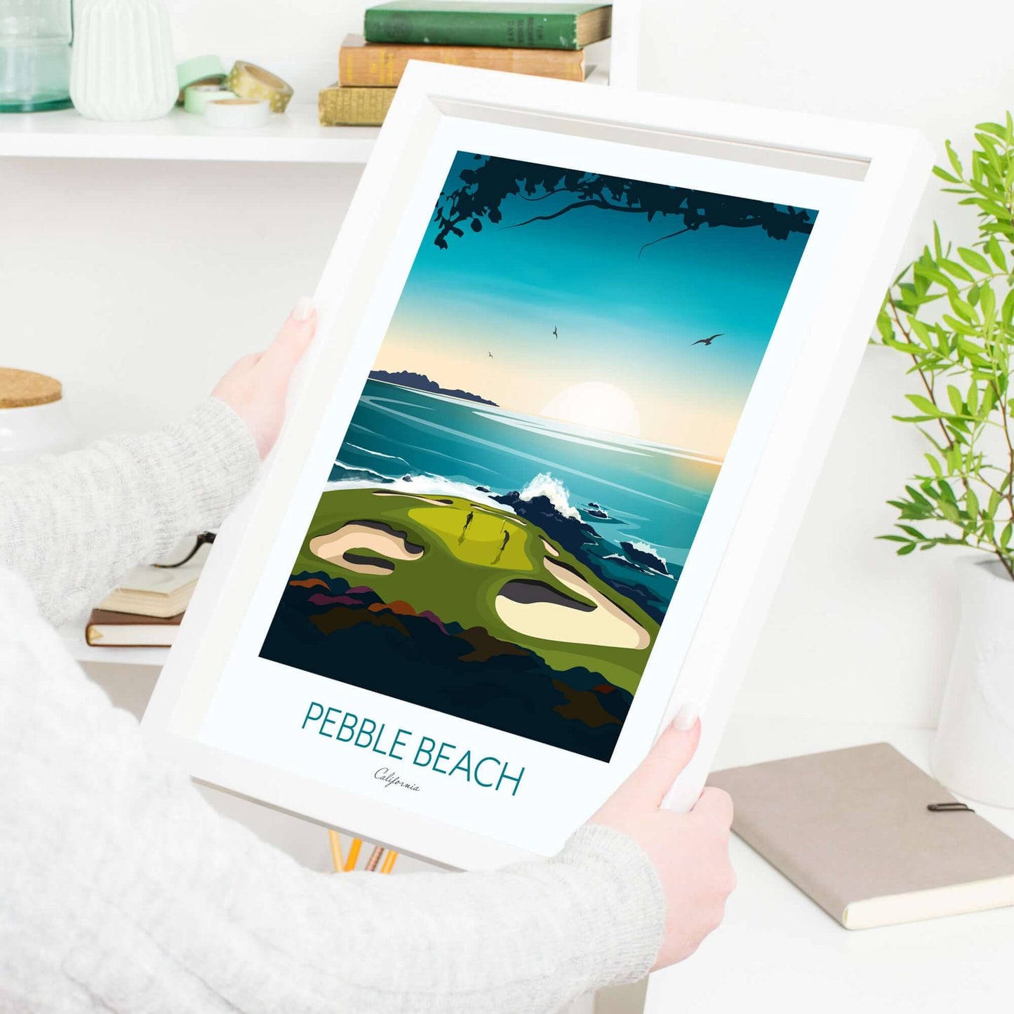 Pebble Beach California Golf Print