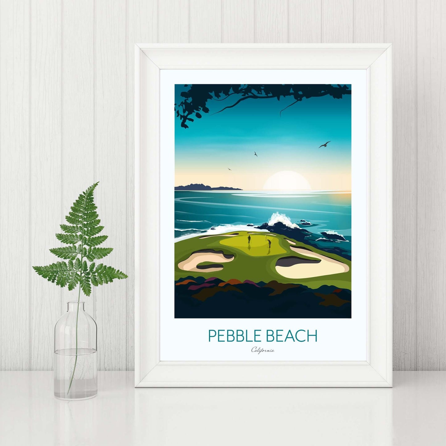Pebble Beach California Golf Print