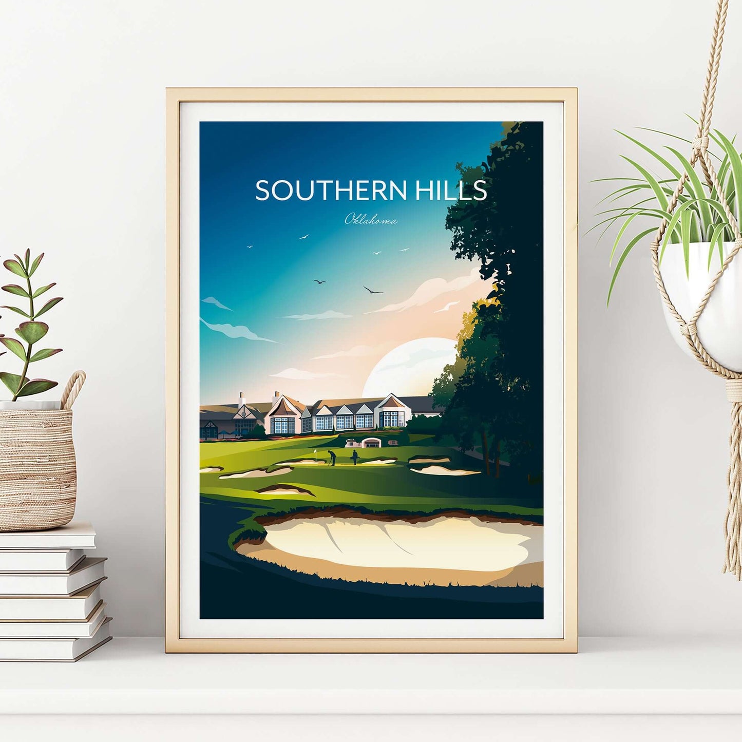 Southern Hills Golf Print, Tulsa, Oklahoma.