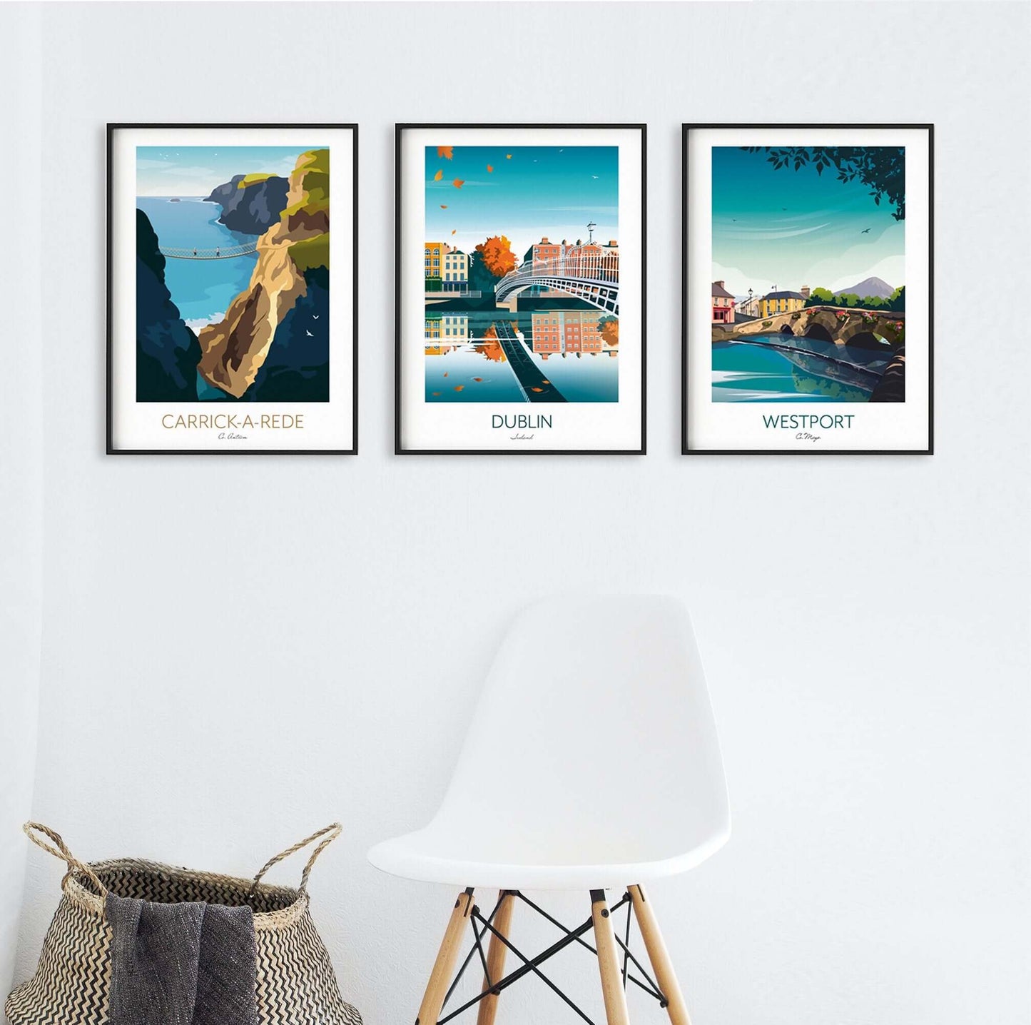Ireland Prints Set of 3.