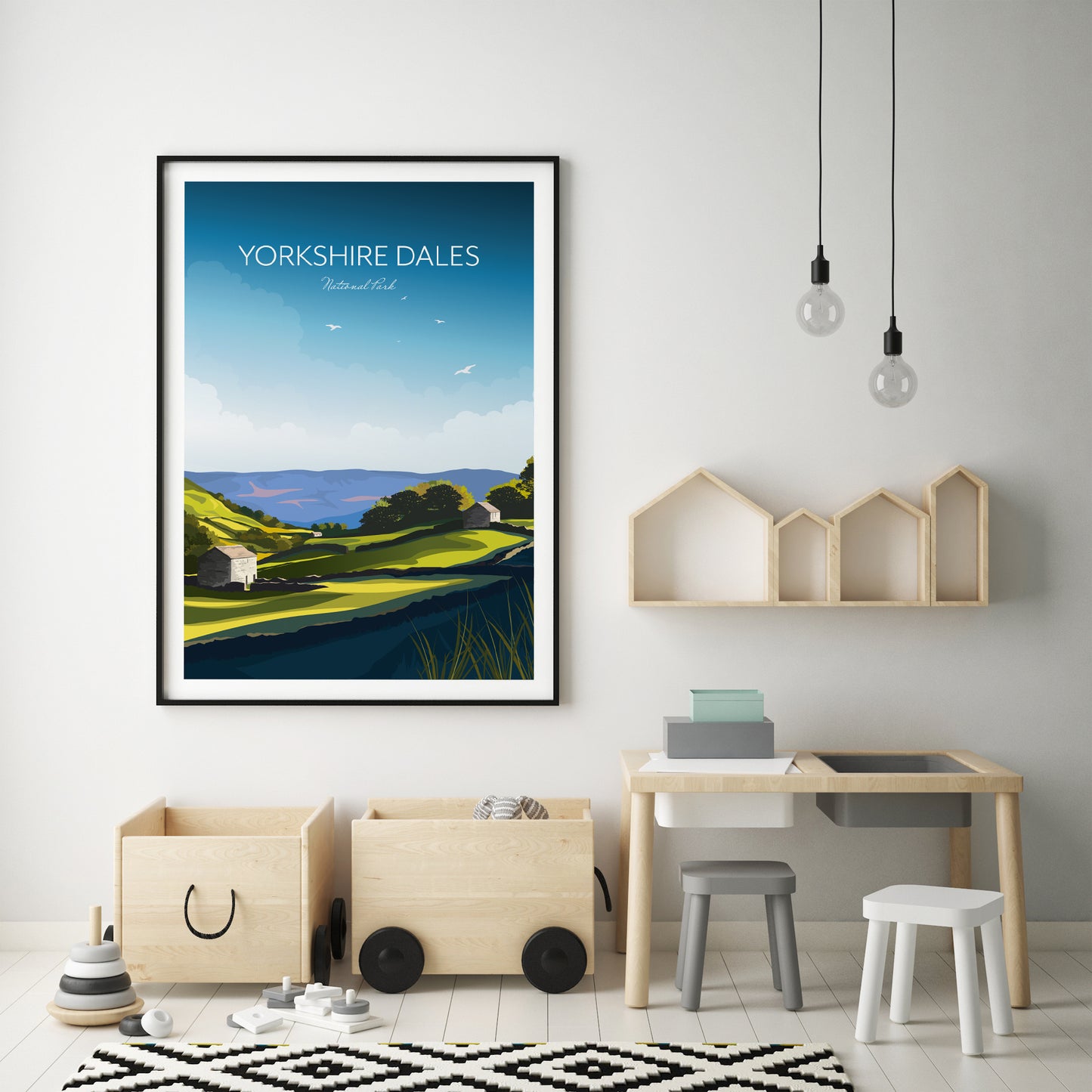 Yorkshire Wall Art Kids Room