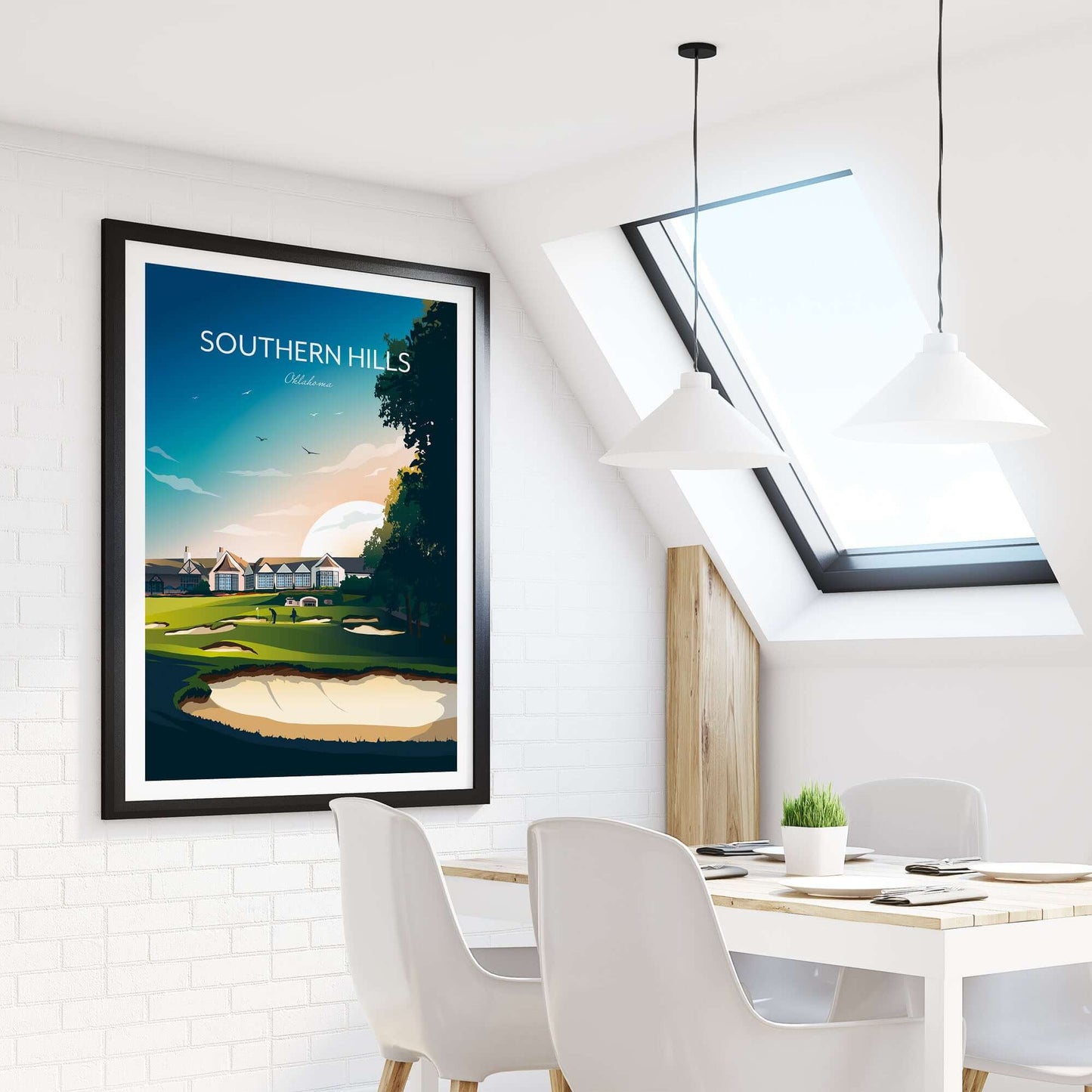 Southern Hills Golf Print, Tulsa, Oklahoma.