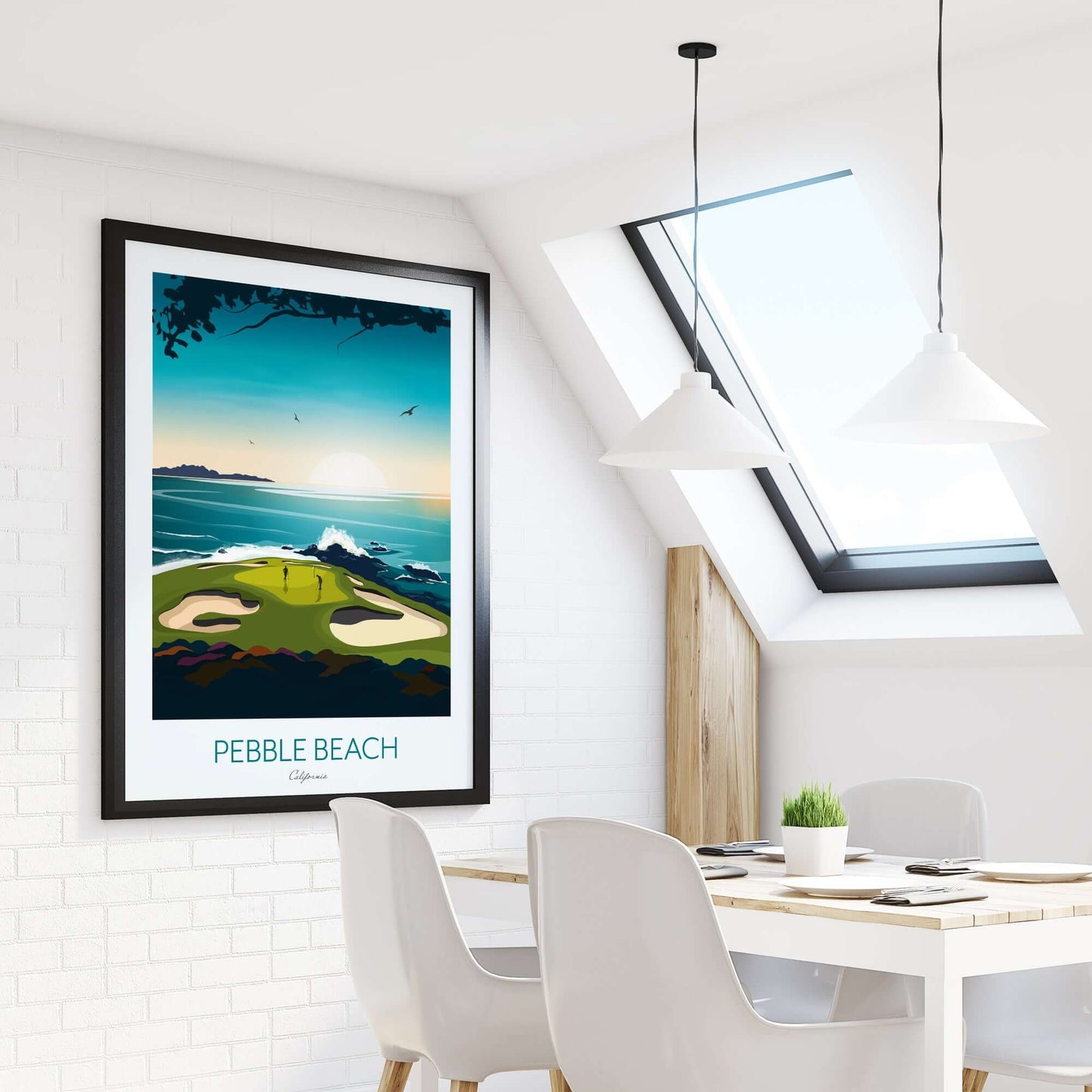 Pebble Beach California Golf Print