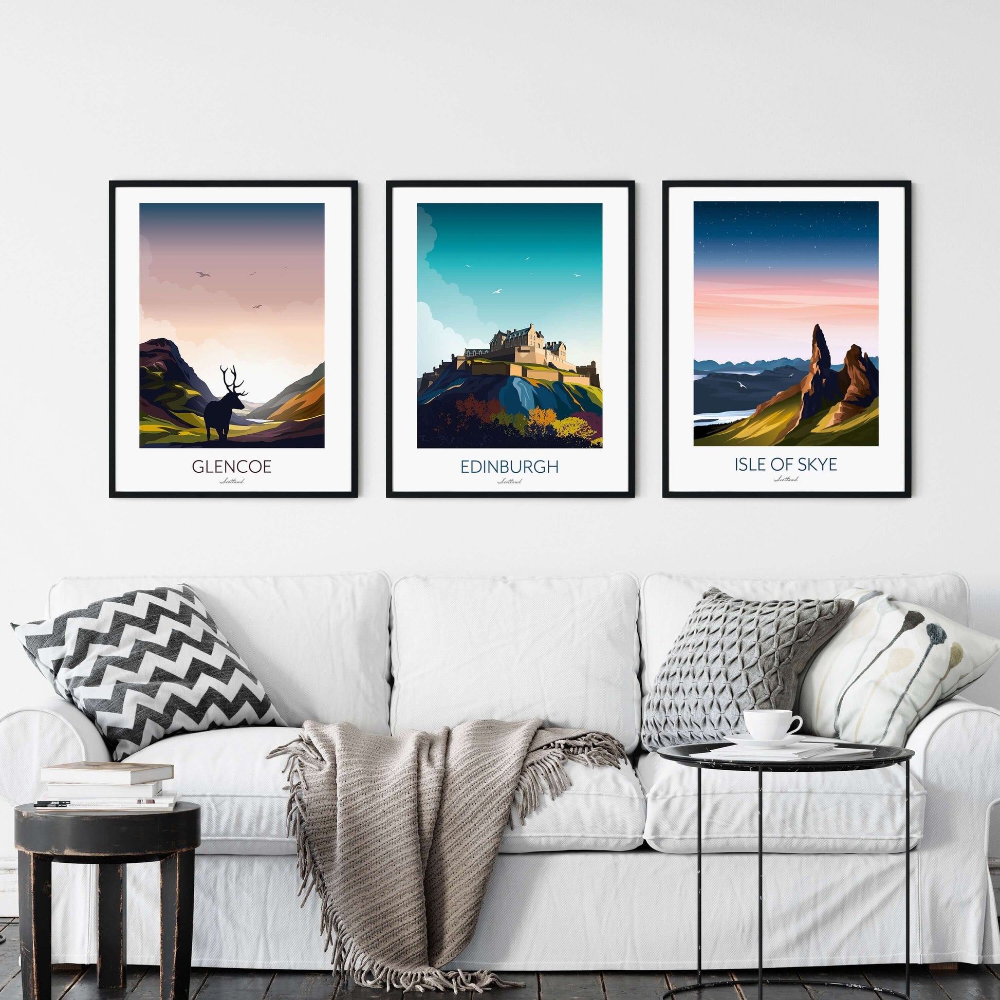 Scotland Home Decor - Set of 3 Art Prints