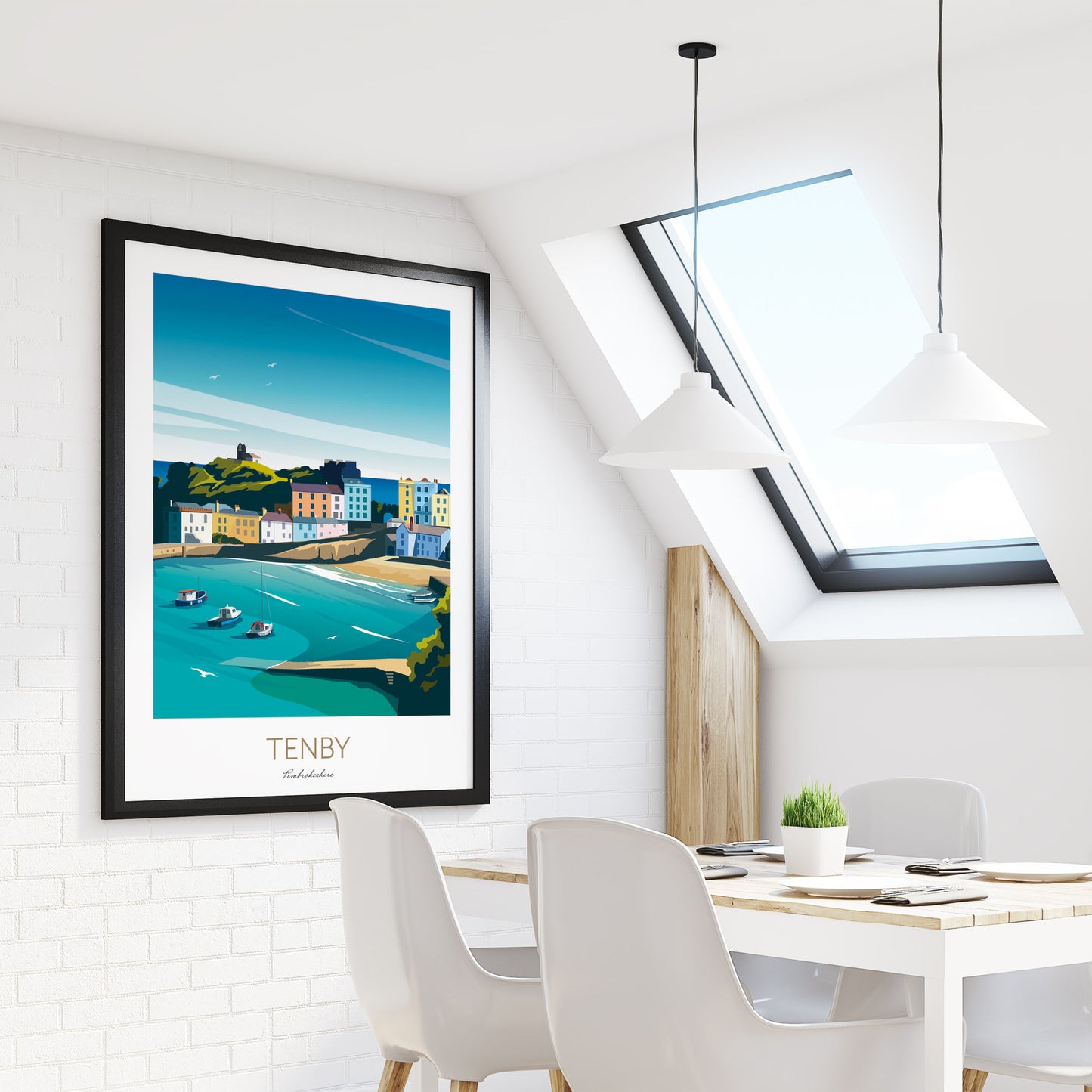Tenby Print Wales - Apartment Wall Art