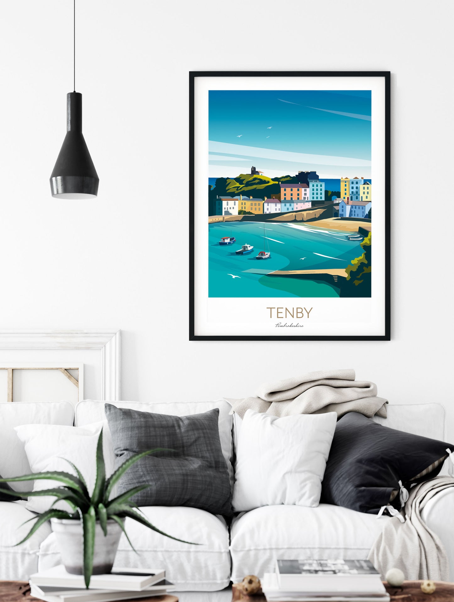 Wales Art Print - Pembrokeshire Coast, Tenby.