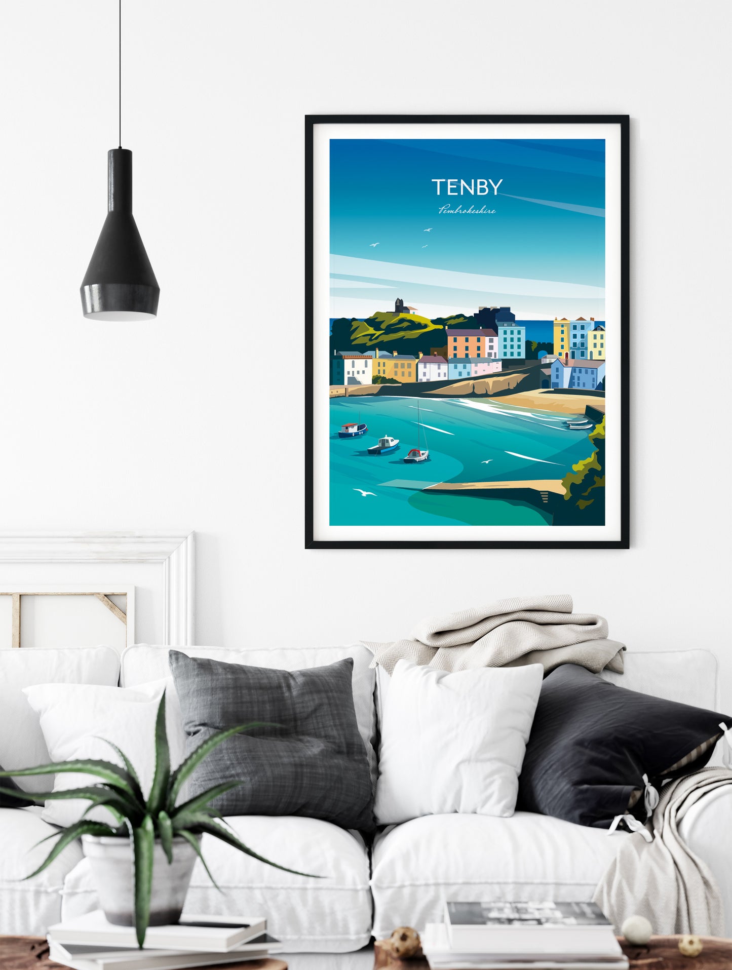 Tenby Art Print, Pembrokeshire Coast Wales.