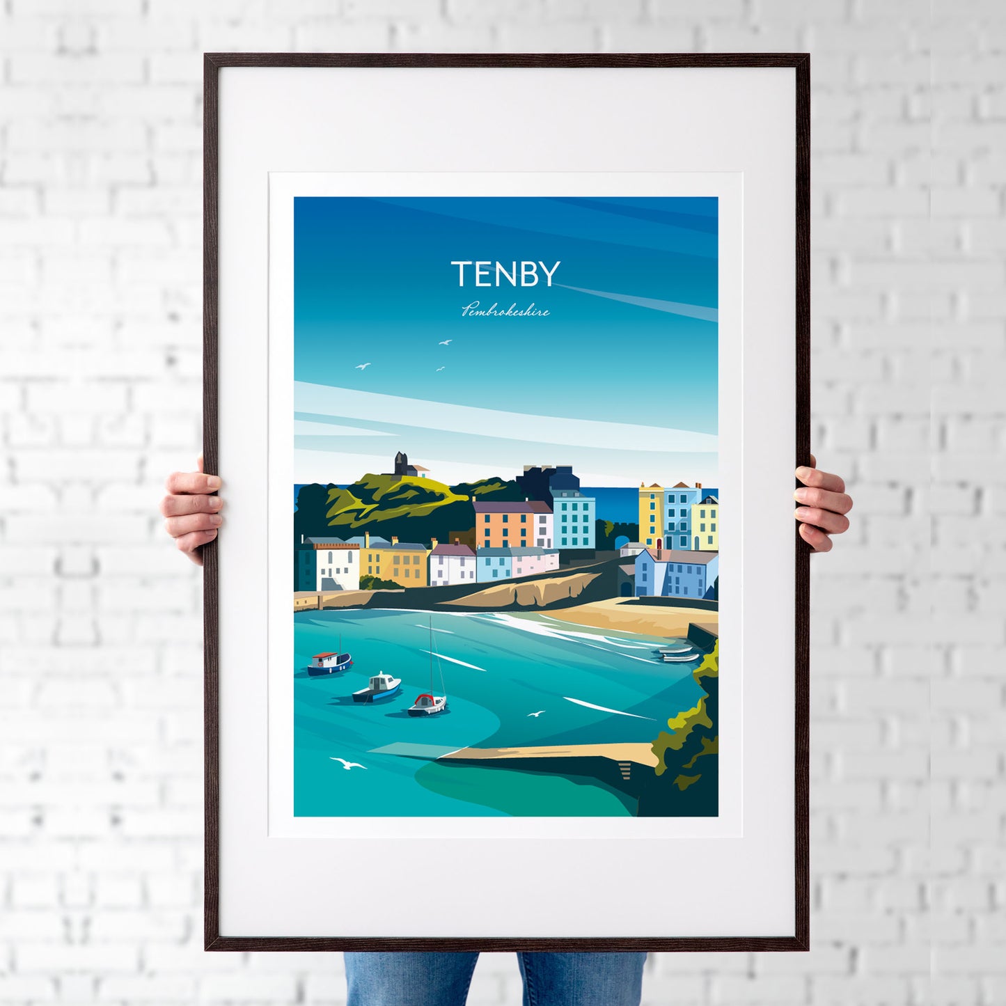 Tenby Wales Wall Art Print