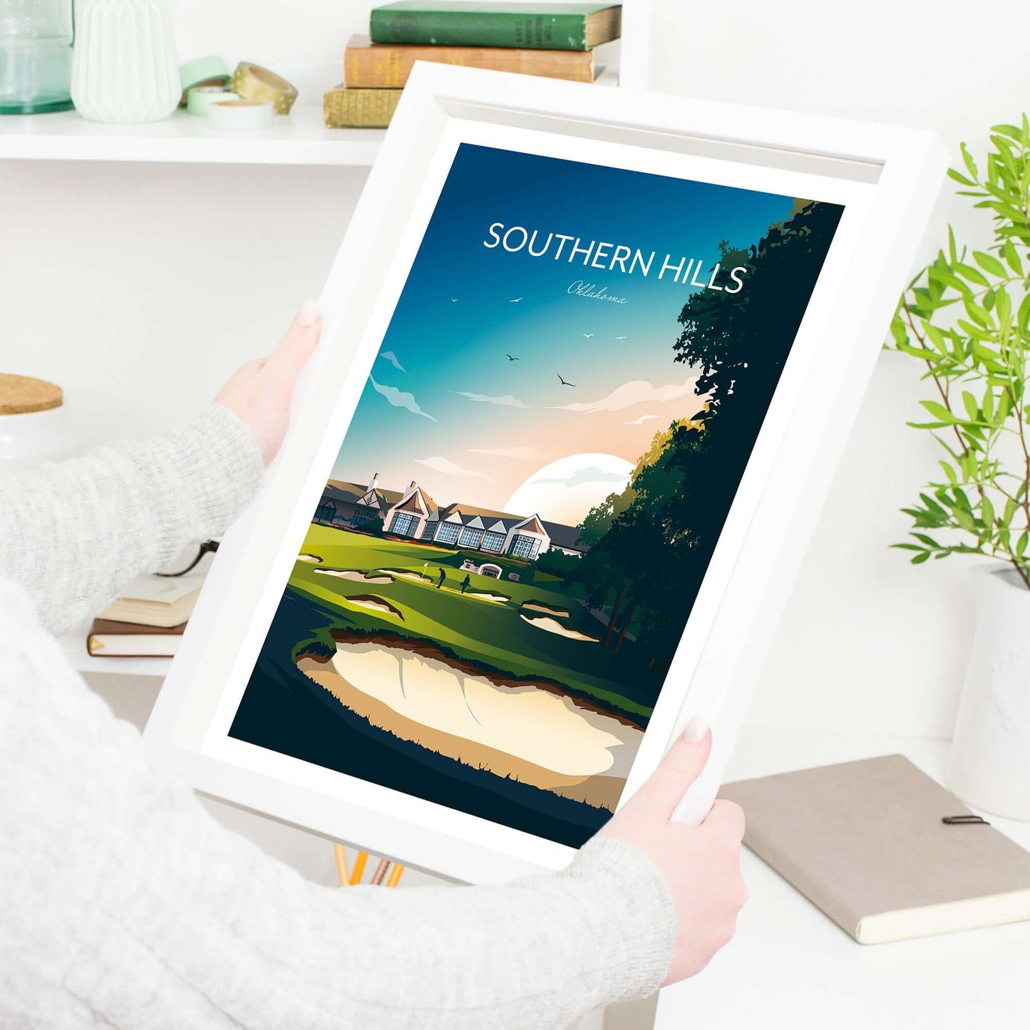 Southern Hills Golf Print, Tulsa, Oklahoma.