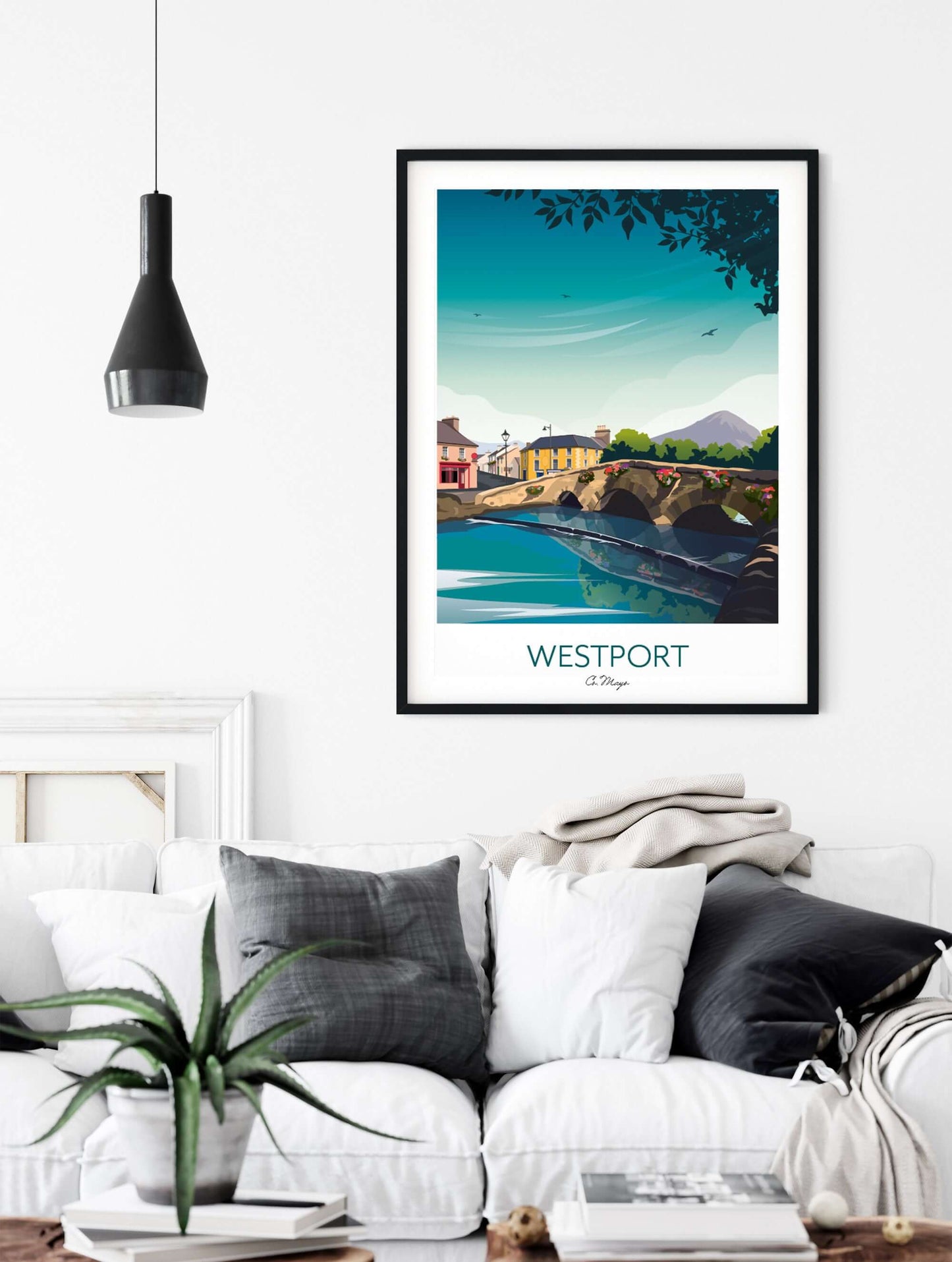 Ireland Art Print Westport Mayo Ireland - Living Room Wall Art