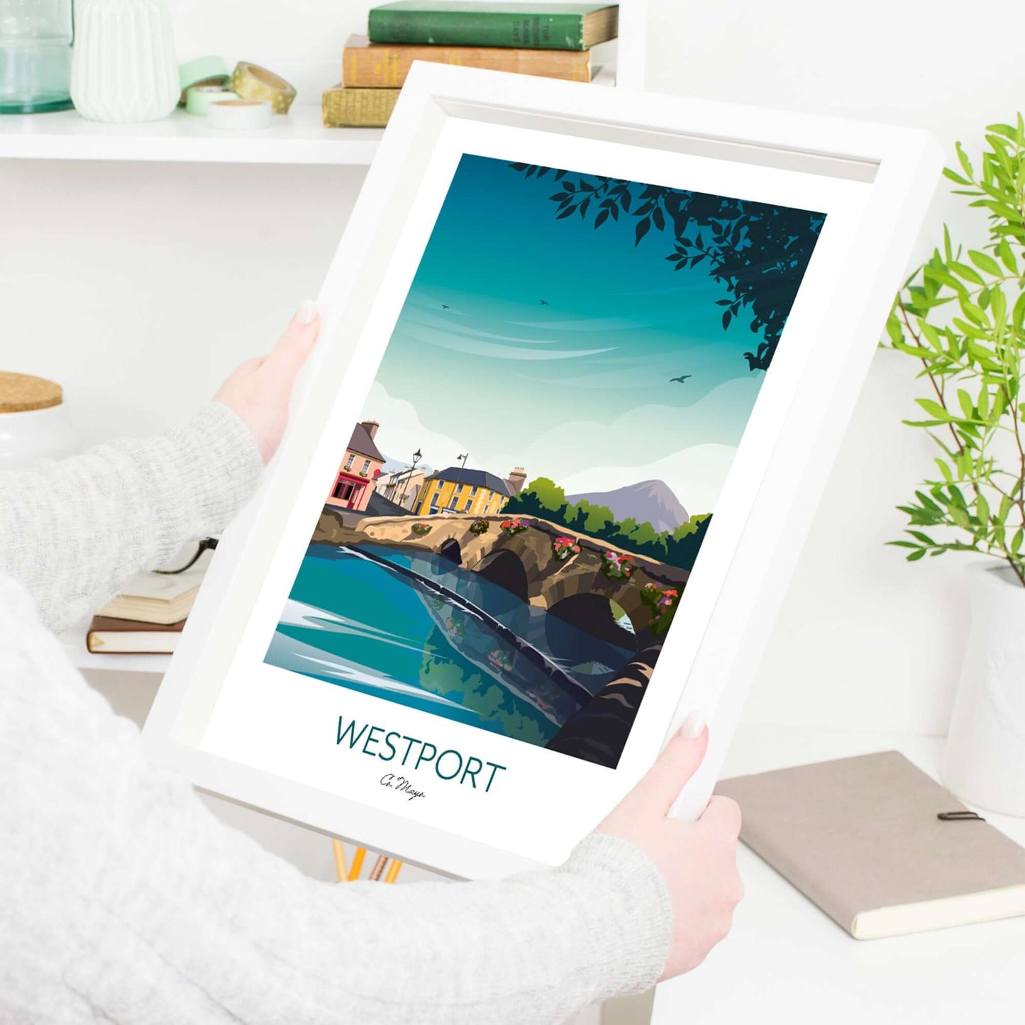 Mayo Print - Westport Ireland - Framed Wall Art