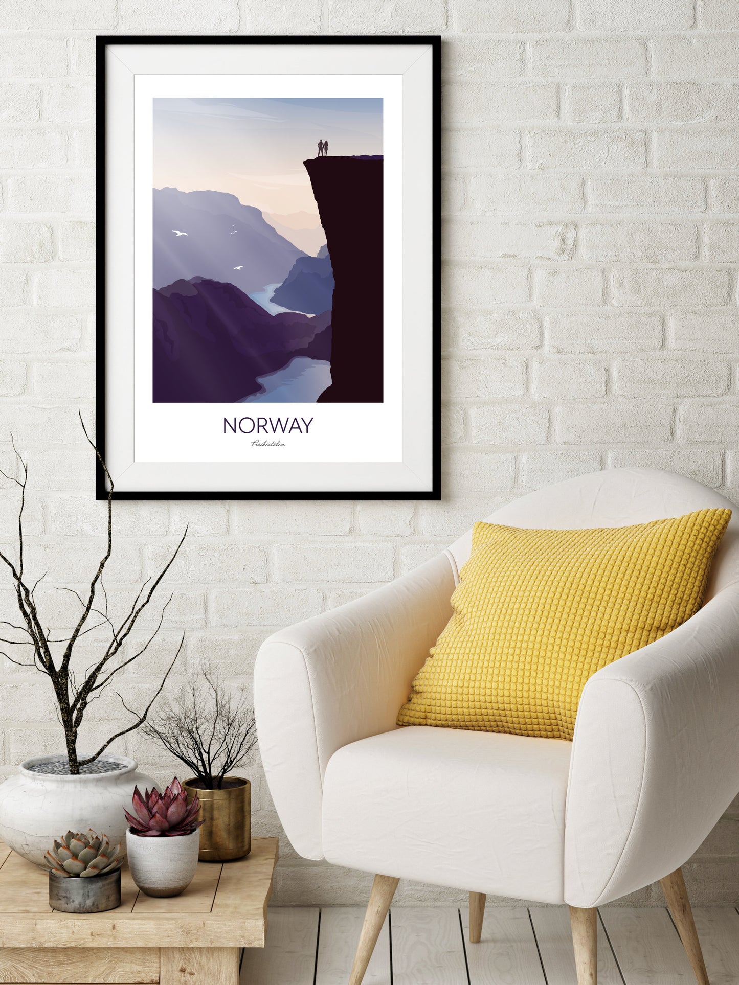 Norway Print Pulpit Rock Preikestolen