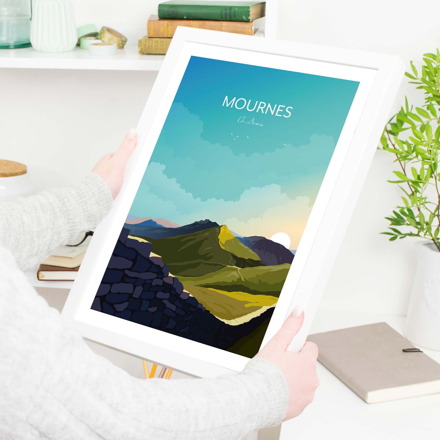 Mourne Mountains Wall Art Print Northern Ireland