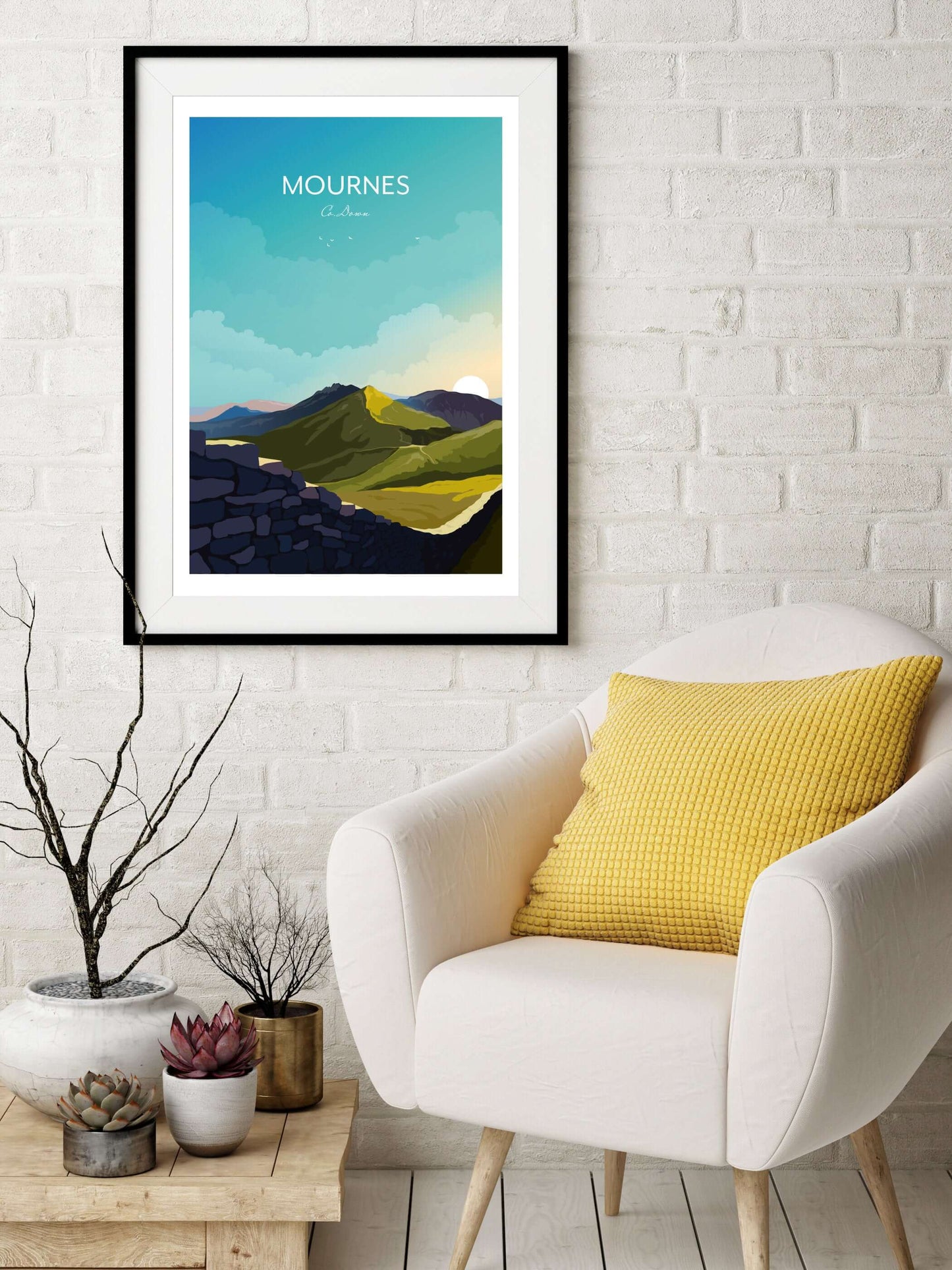 Mourne Mountains Wall Art Print Northern Ireland