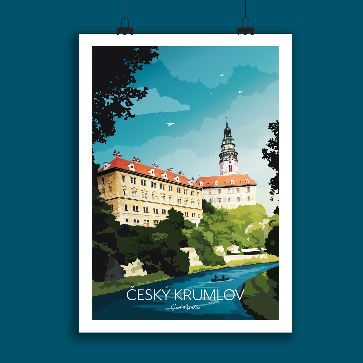 Český Krumlov Wall Art Print Czech Republic
