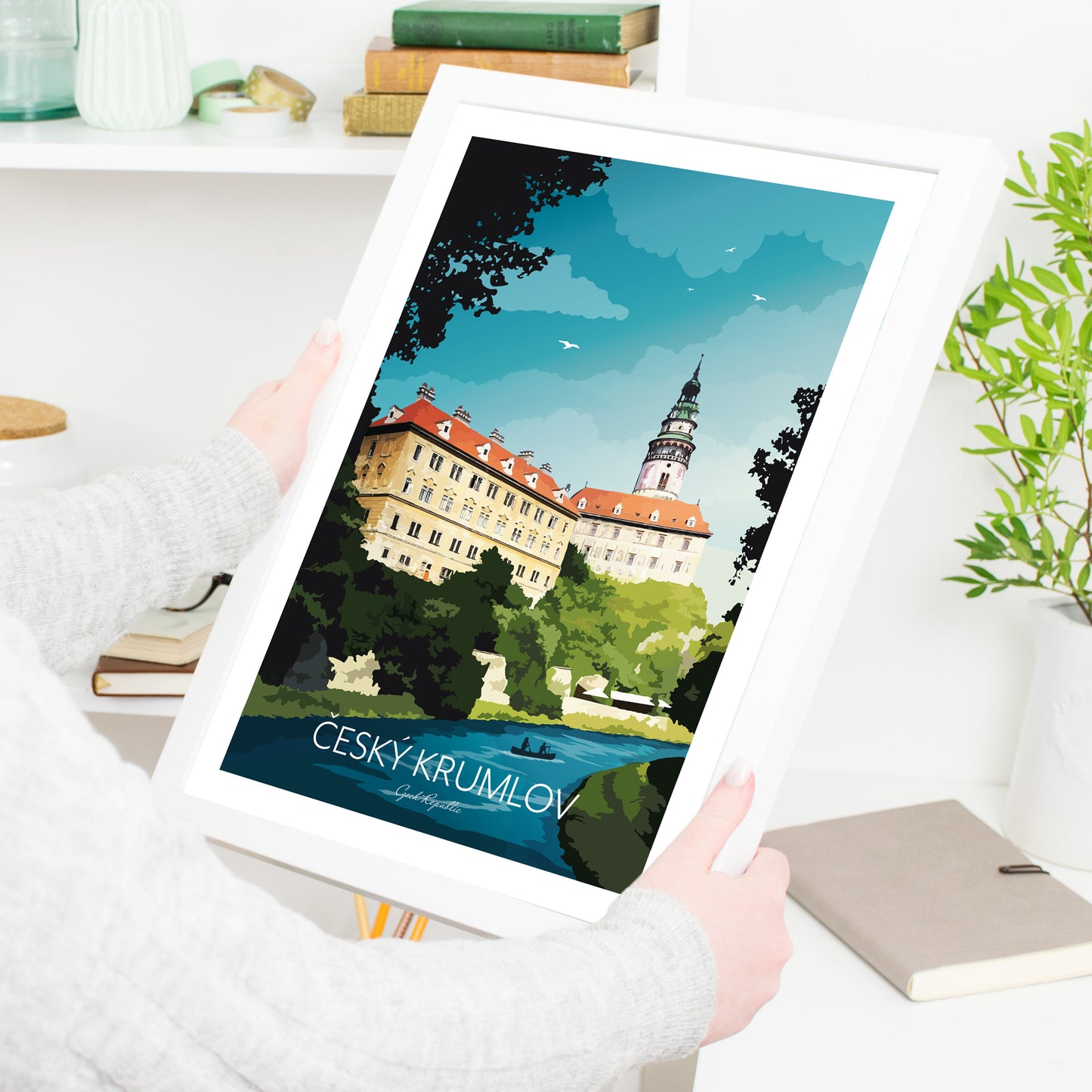 Český Krumlov Wall Art Print Czech Republic