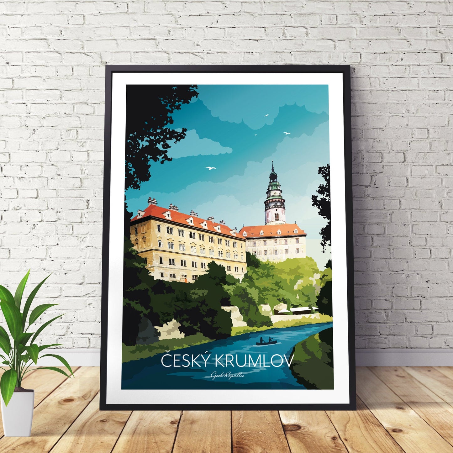 Český Krumlov Wall Art Print Czech Republic