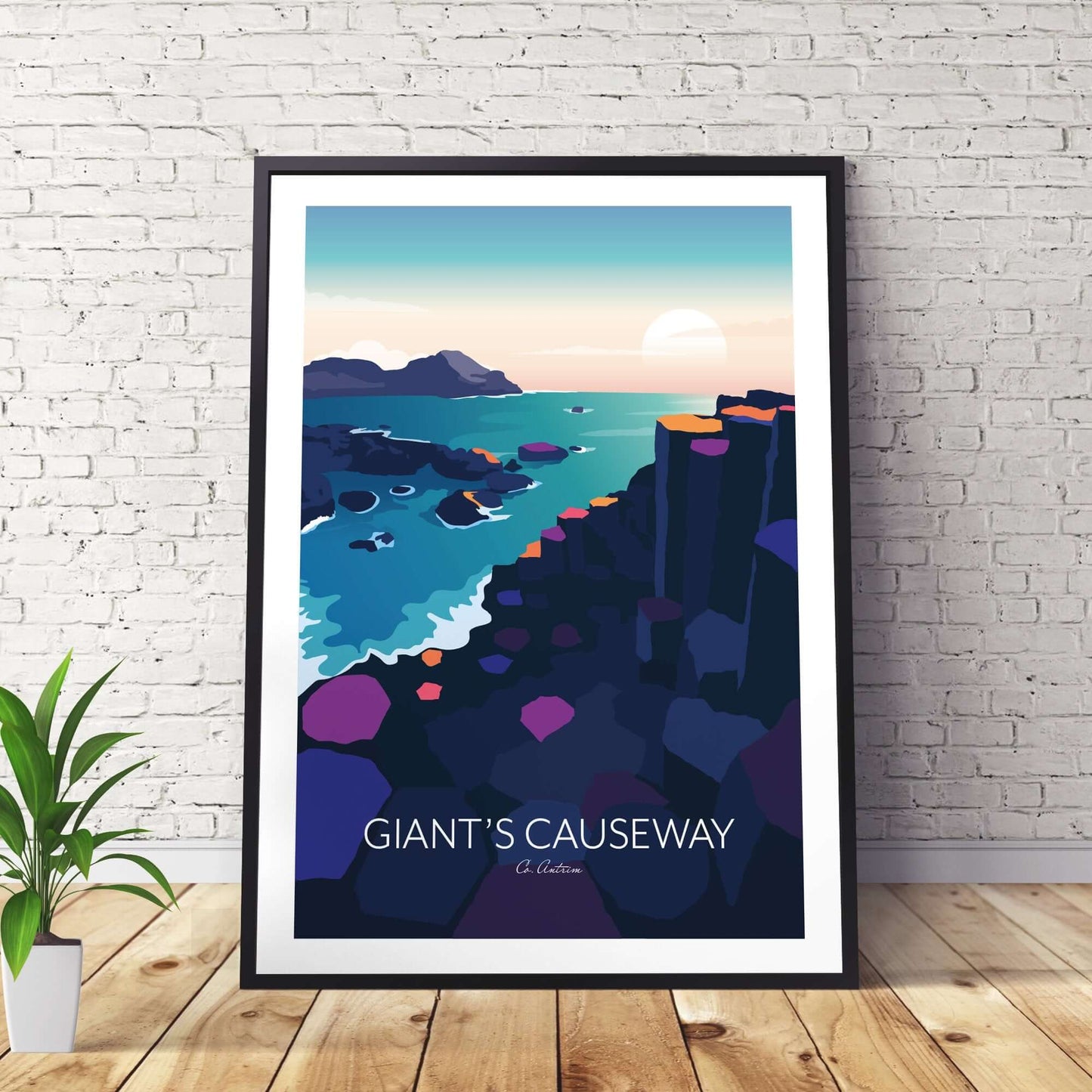 Northern Ireland Painting Giants Causeway