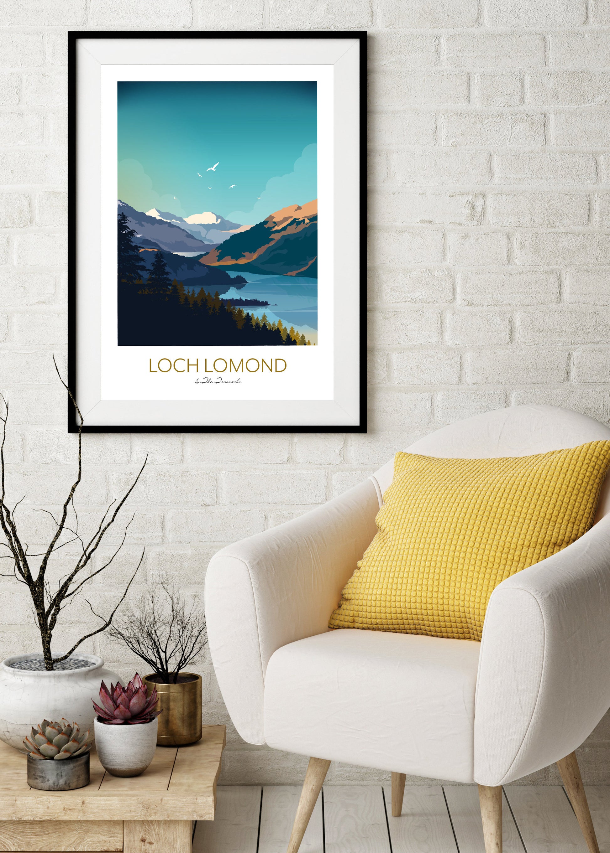 Loch Lomond Modern Wall Art Print