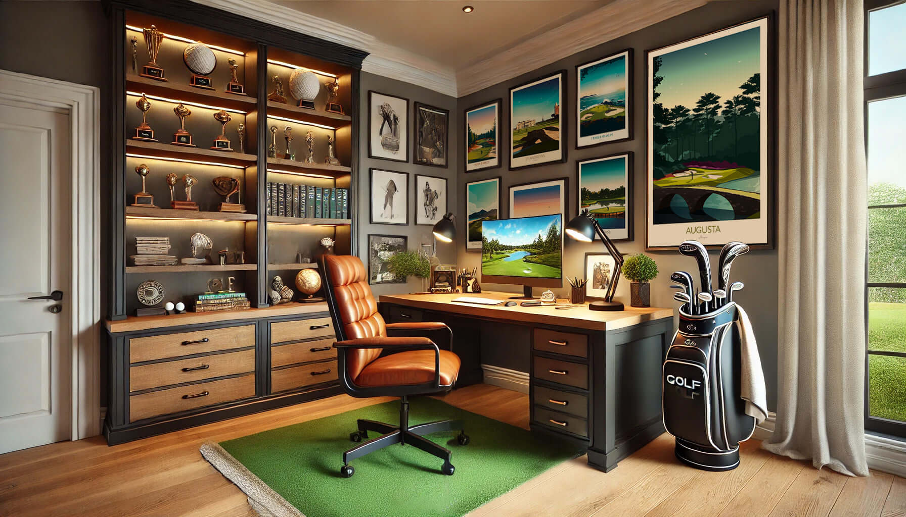 Golf Themed Home Office Ideas - Top Interior Design Tips – Dibdaub